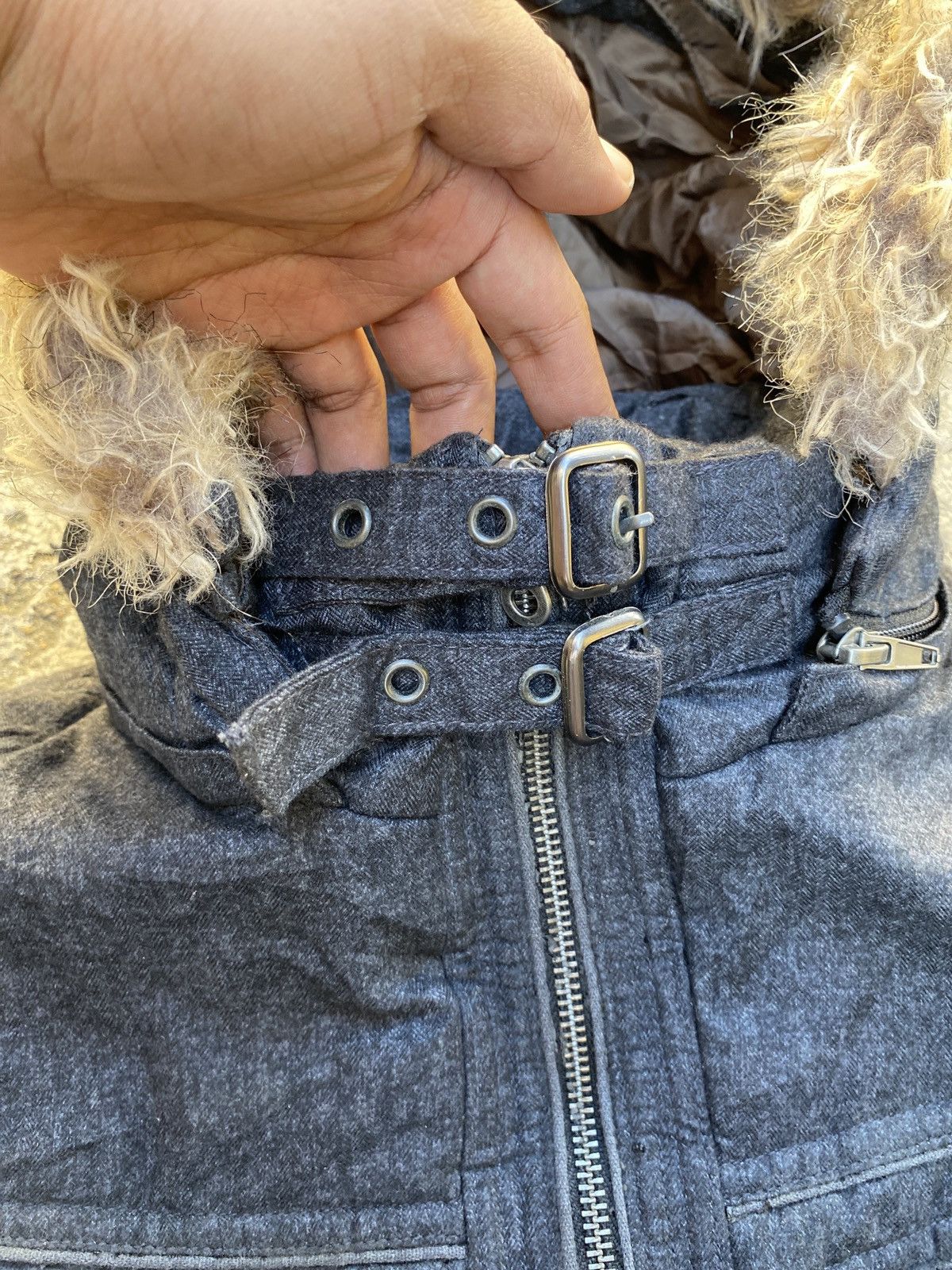 If Six Was Nine × Japanese Brand × Le Grande Bleu (L.G.B.) Louis Chavlon Bondage Fur Jacket Gothic Punk Size US L / EU 52-54 / 3 - 3 Thumbnail