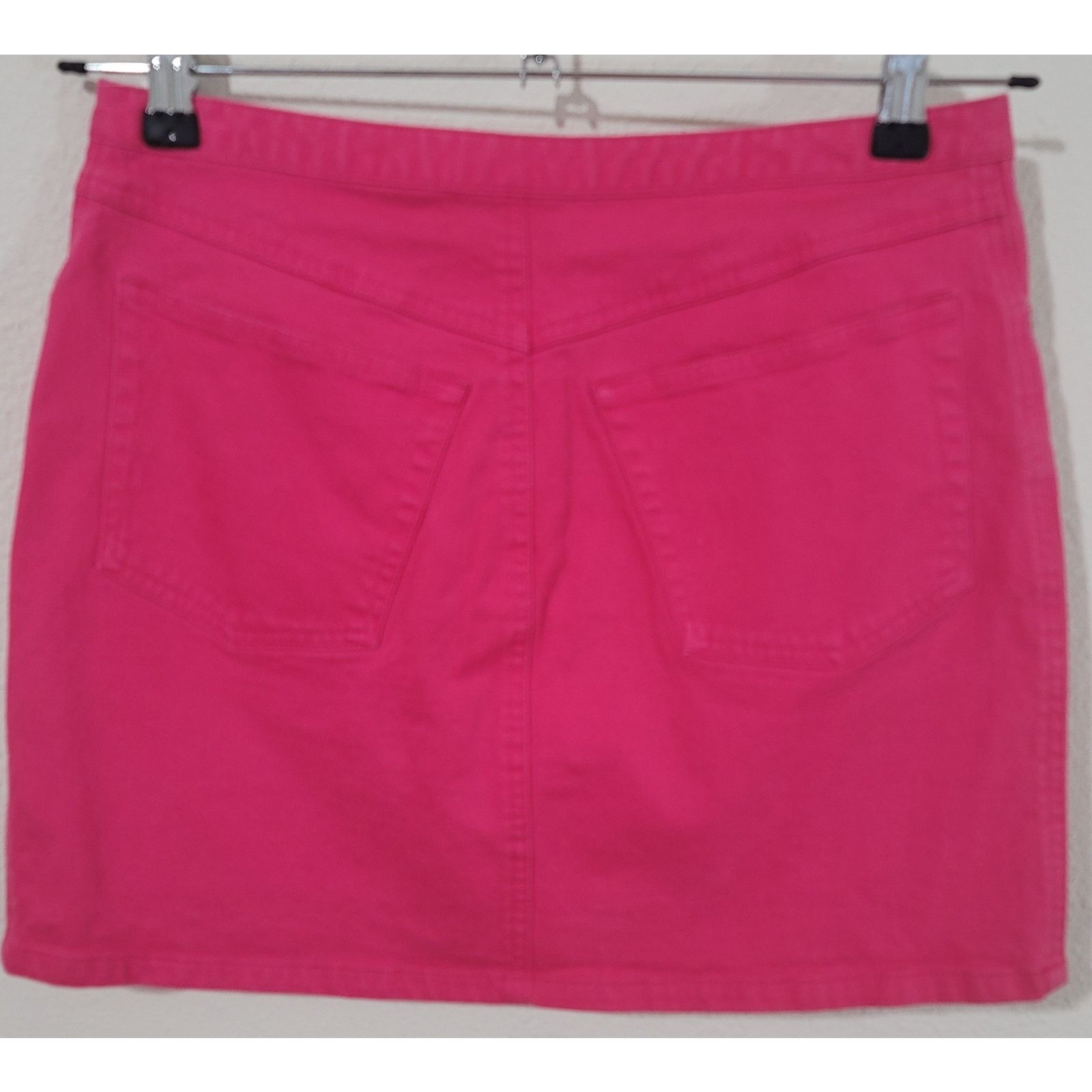 Other Express Jeans Pink Denim Mini Skirt 5 6 Stretch Size 28" / US 6 / IT 42 - 2 Thumbnail