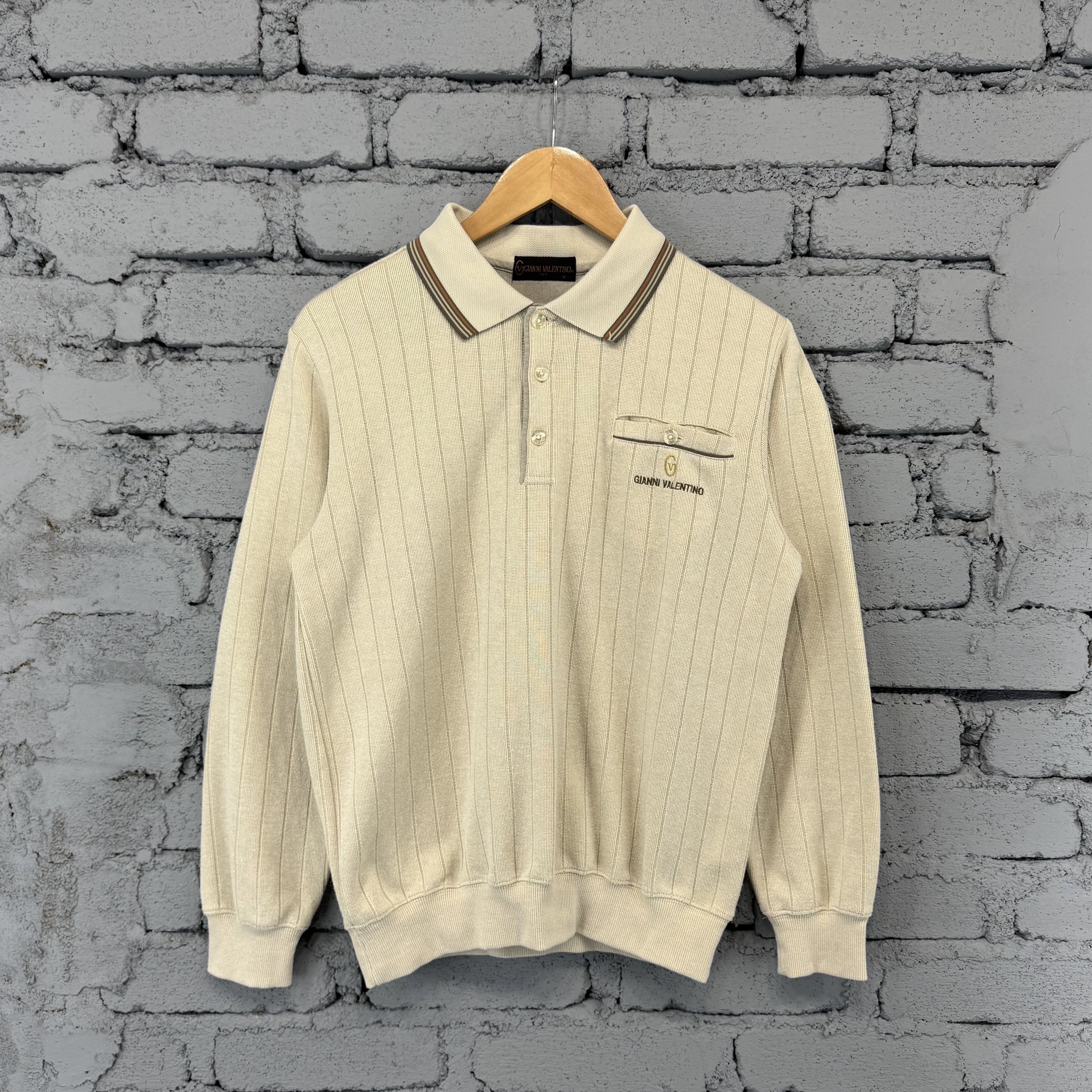 Gianni Valentino Vintage Gianni Valentino Collar Sweatshirt Streetwear Size US M / EU 48-50 / 2 - 1 Thumbnail