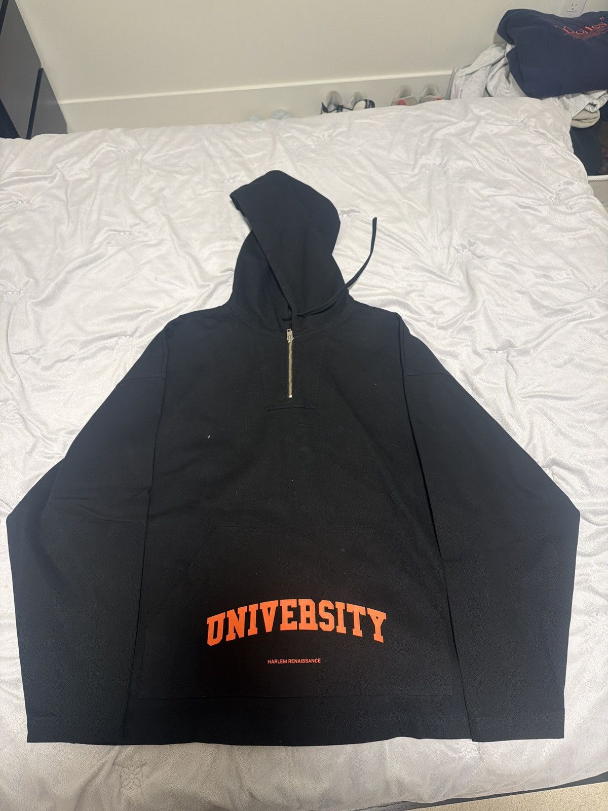 Japanese Brand Stereo Vinyls Black & Orange Anorak Hoodie - off white vibes Size US L / EU 52-54 / 3 - 2 Thumbnail