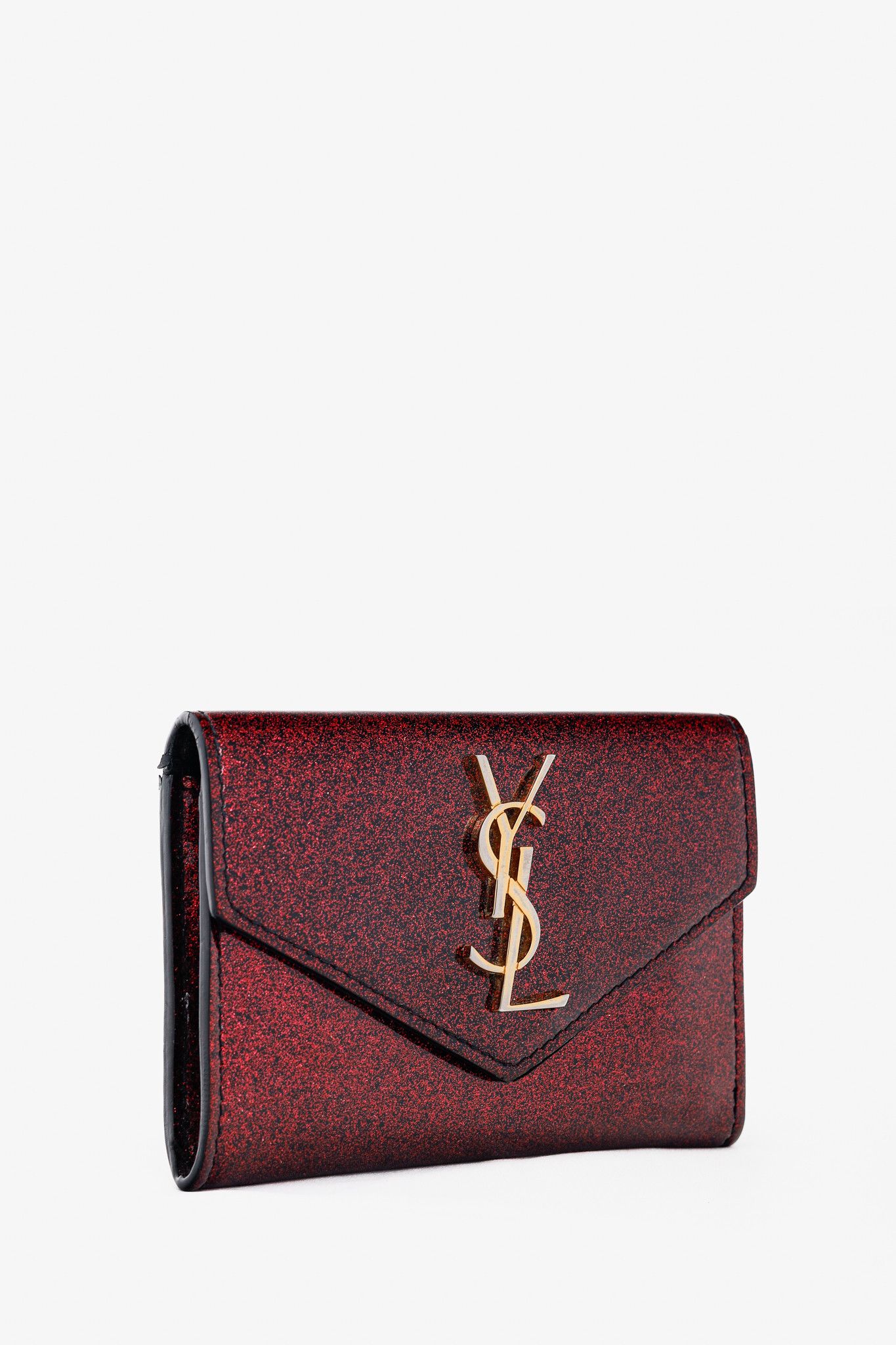 Saint Laurent Paris Saint Lauren Glitter Patent YSL Leather Wallet Size ONE SIZE - 2 Thumbnail