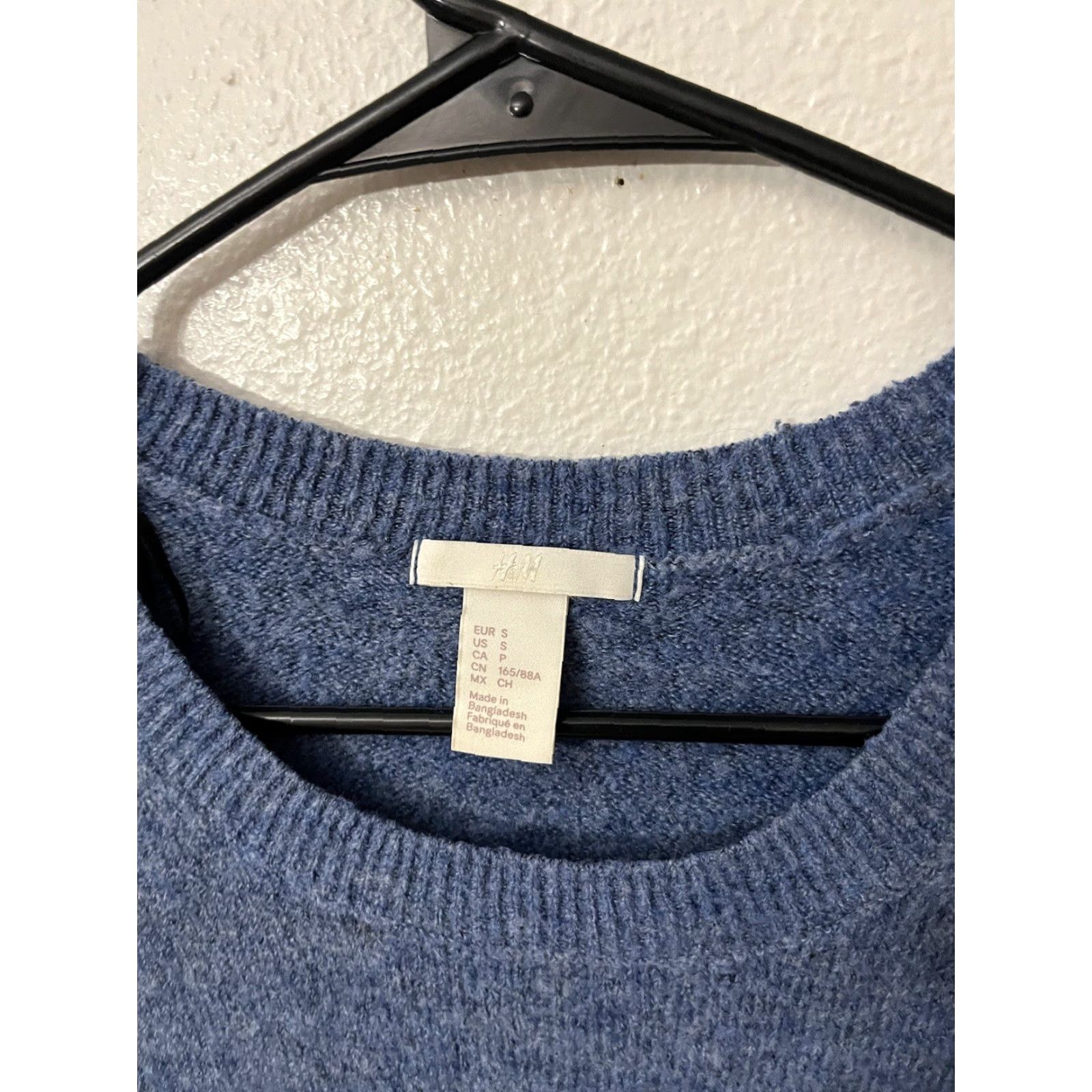 H&M VINTAGE H&M Womens Pullover Sweater Blue Long Sleeve Crew Neck Small Acrylic Blend Knit Department Women Style Pullover S Size S / US 4 / IT 40 - 3 Thumbnail