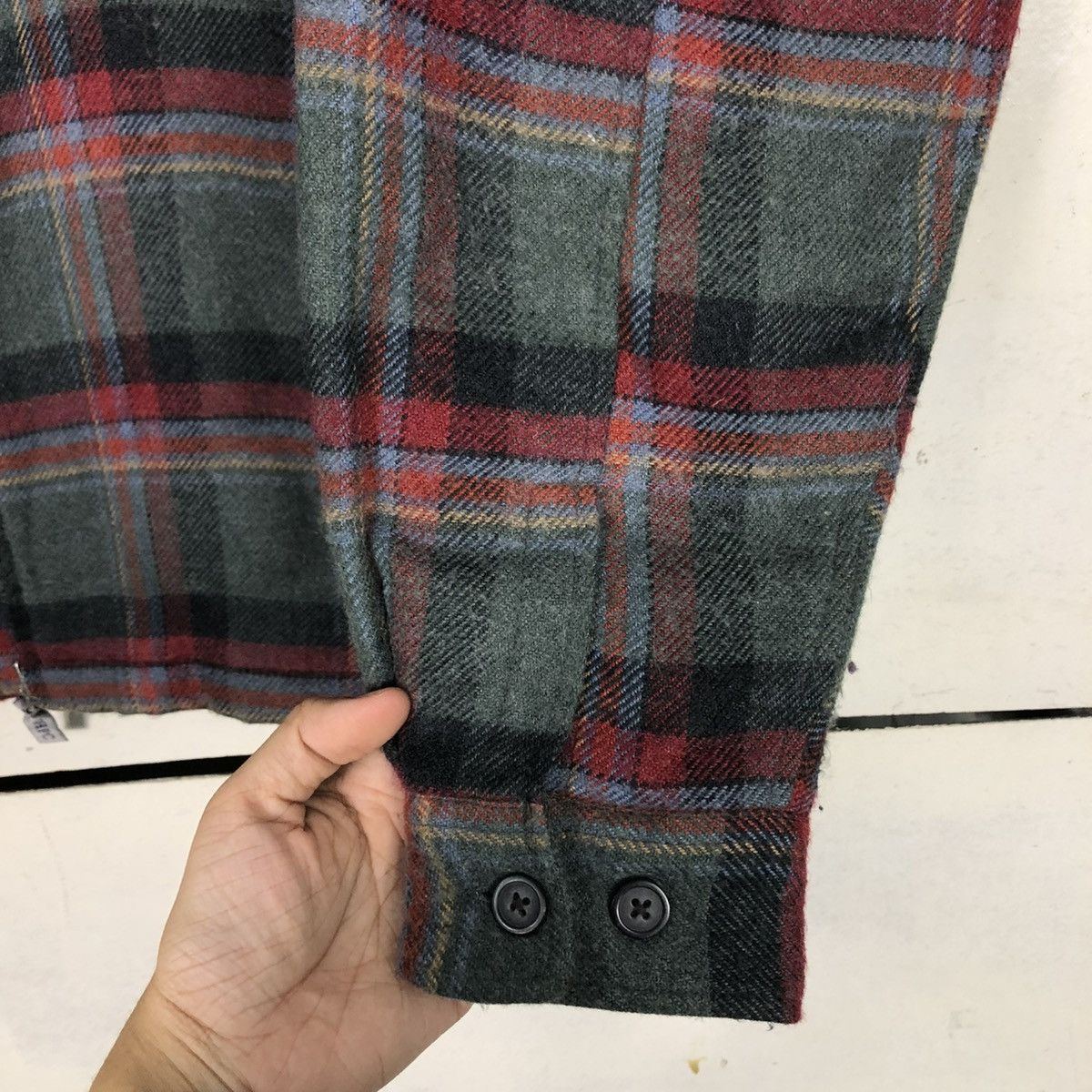 Japanese Brand 🔥VINTAGE CHORE WORK JACKET TARTAN DESIGN BEVERLY HILLS POLO Size US L / EU 52-54 / 3 - 17 Thumbnail