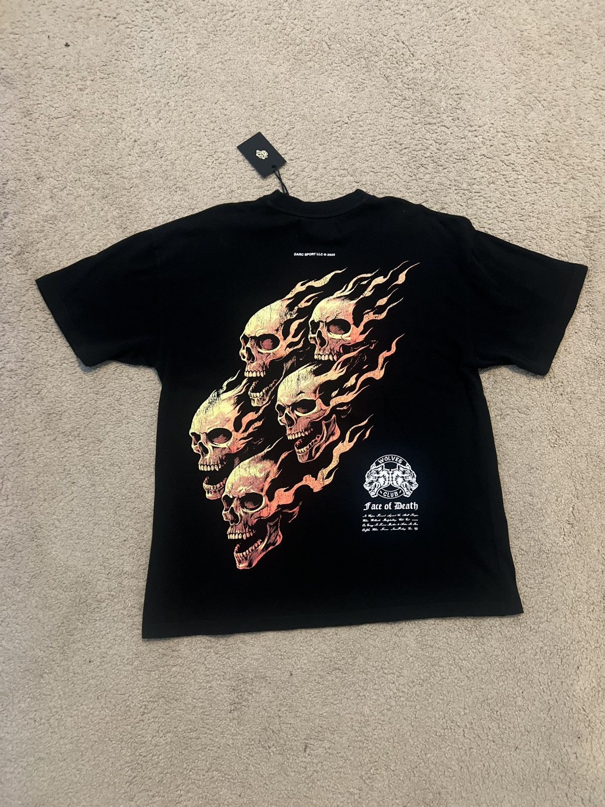 Darc Sport Darc Sport Death Face Flame Skulls Tee Size US M / EU 48-50 / 2 - 1 Thumbnail
