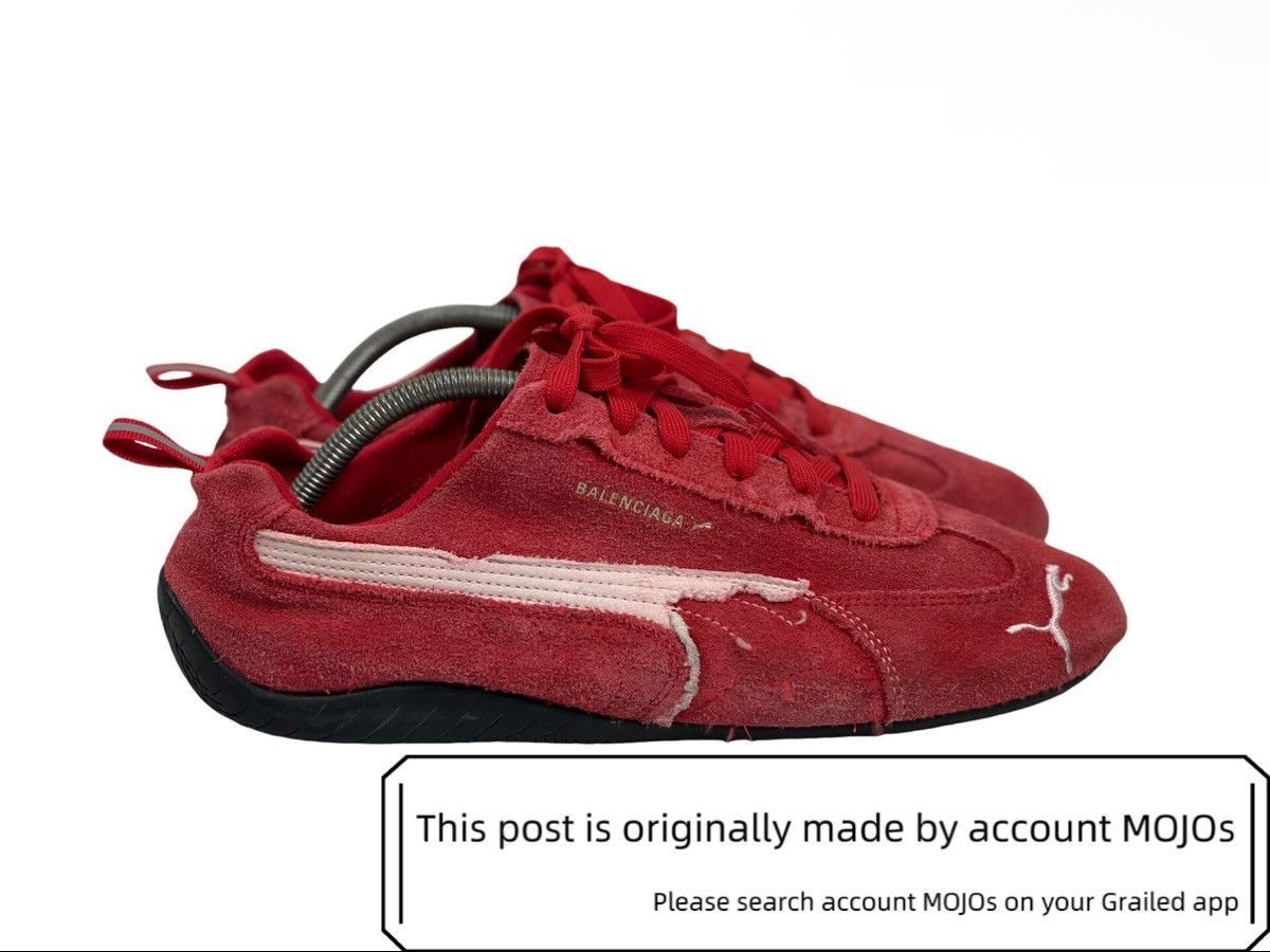 Balenciaga × Puma Sz 41 Balenciaga x Puma Speedcat Distressed Red mojos57 Size US 8 / EU 41 - 3 Thumbnail