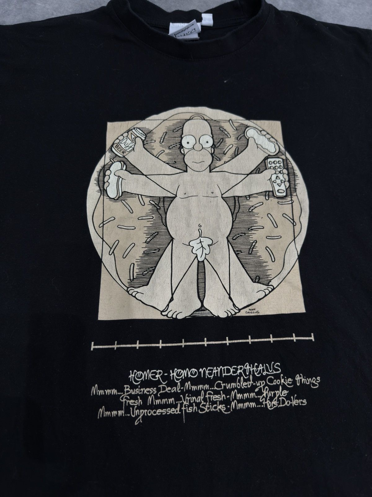 The Simpsons The Simpsons Homer Vitruvius Vintage T- Shirt Tee Size US S / EU 44-46 / 1 - 4 Thumbnail