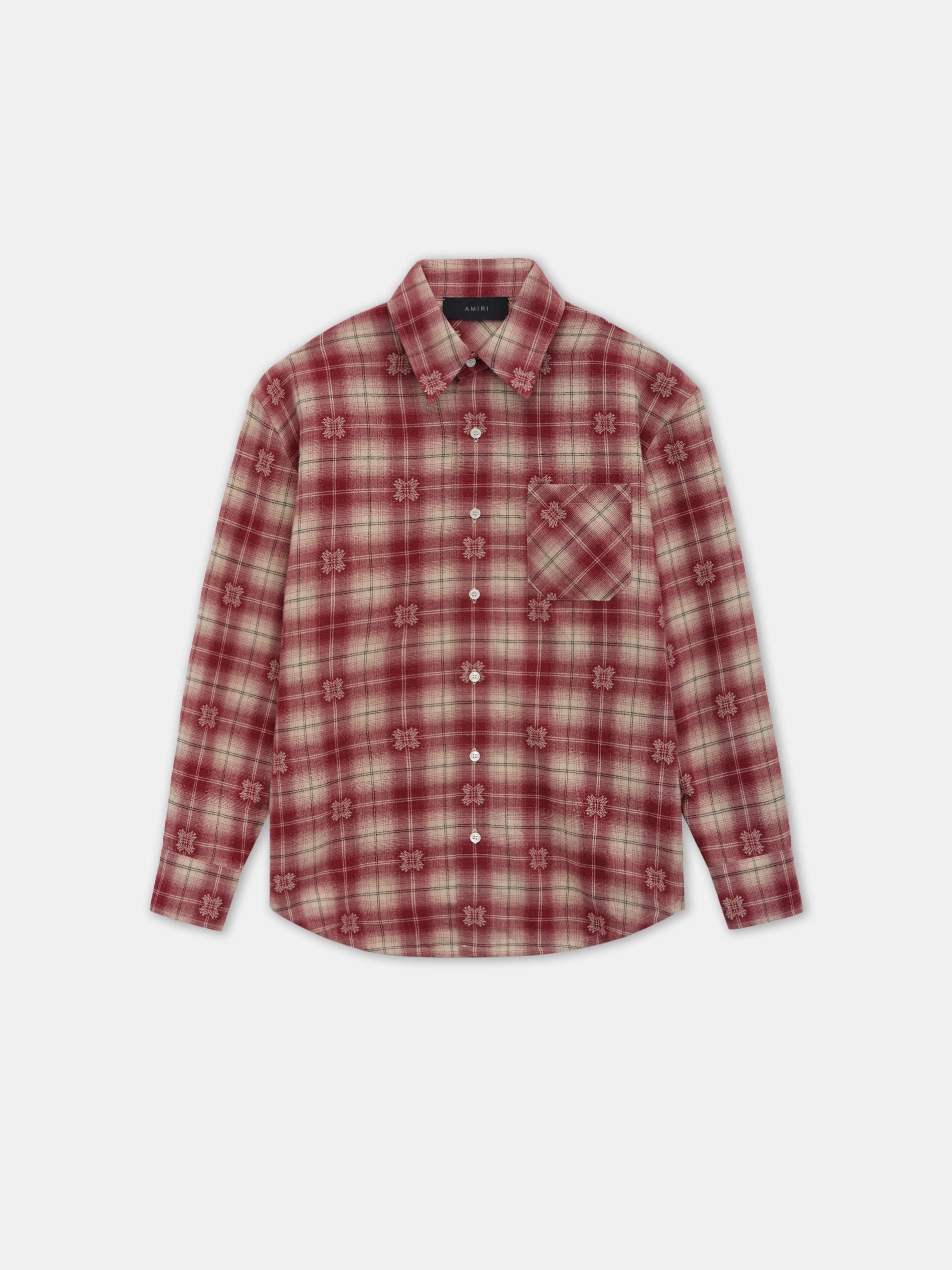 Amiri o1orln1125 MA Quad Flannel Overshirt in Multicolor Size M / US 6-8 / IT 42-44 - 1 Thumbnail