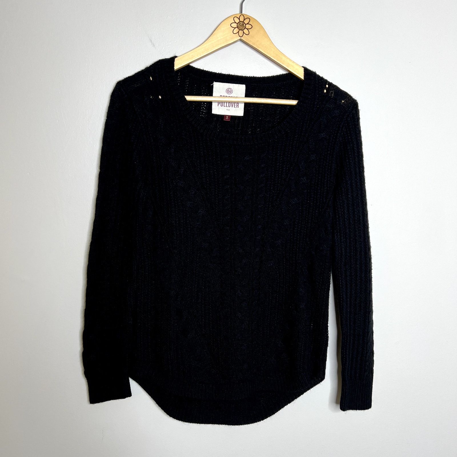 Other SO Black Perfect Pullover Knit Crewneck Sweater Size M / US 6-8 / IT 42-44 - 4 Thumbnail