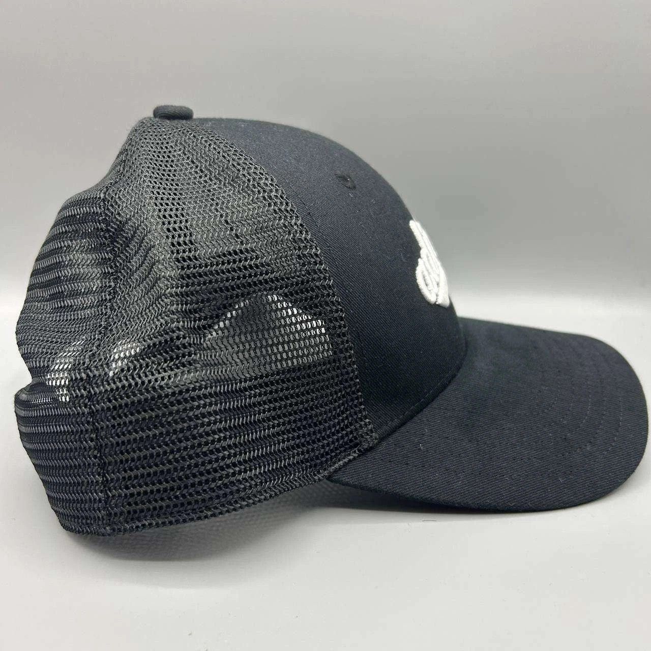Adidas Adidas Trucker Hat Men Black Embroidered Snap Back Cotton Size ONE SIZE - 7 Thumbnail