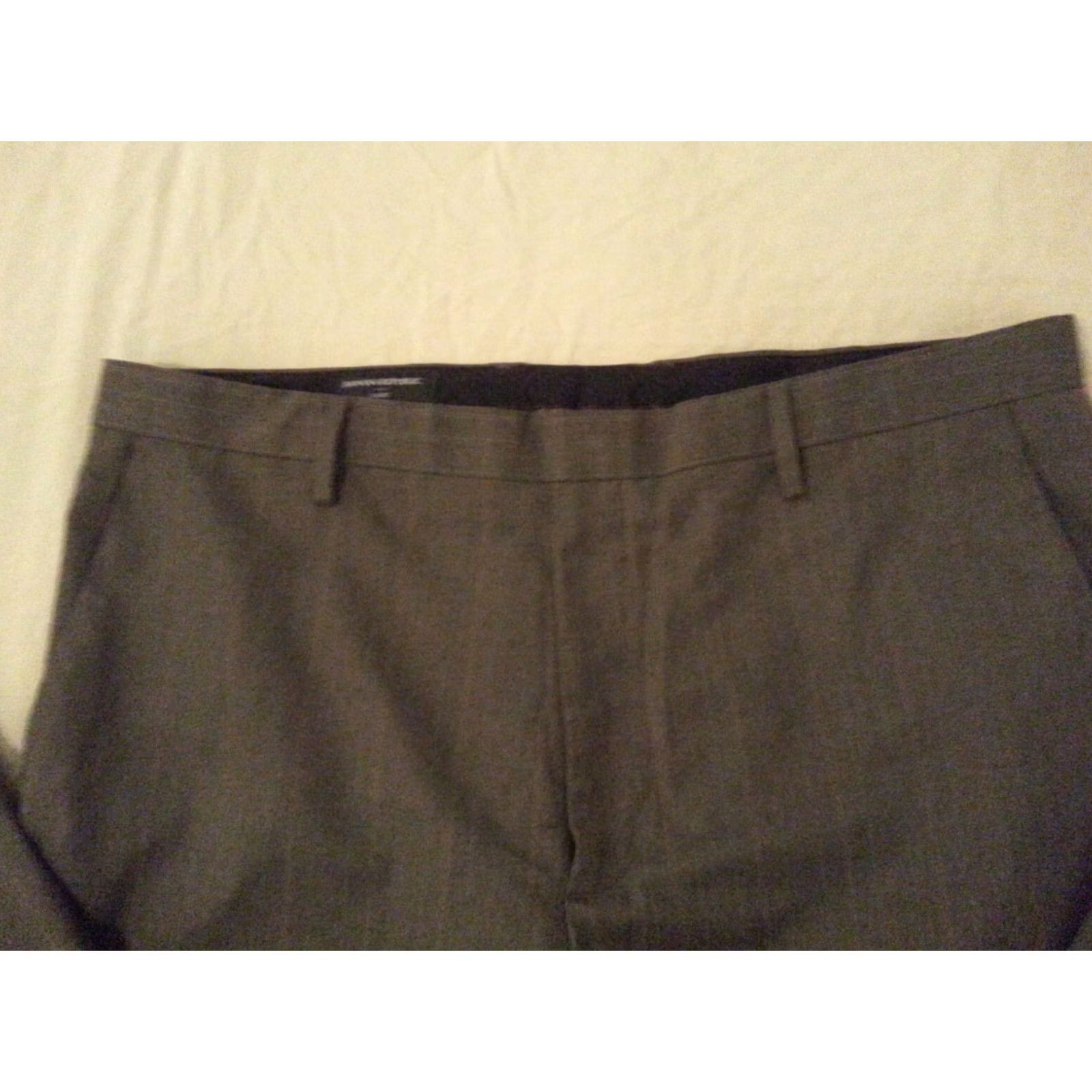 Banana Republic Banana Republic Dress Pants Grey Khaki Chino Trouser Mens 38x32 40x29 Size US 38 / EU 54 - 4 Thumbnail