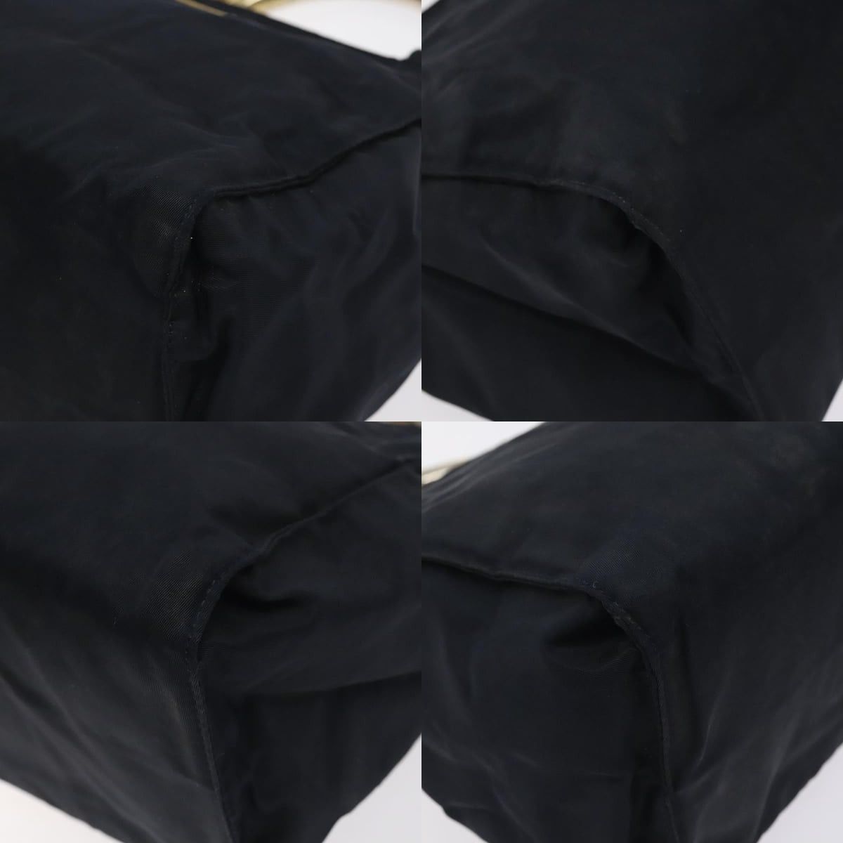 Prada PRADA Hand Bag Nylon Black Gold Size ONE SIZE - 10 Thumbnail