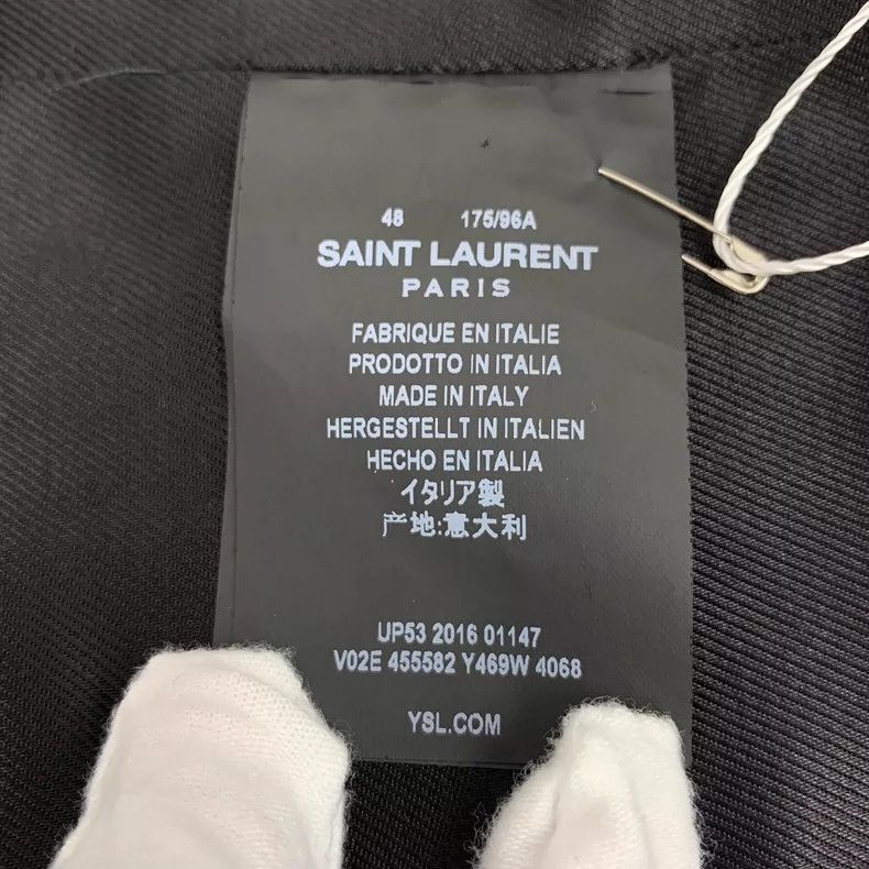 Saint Laurent Paris Saint Laurent Blue Shark Zip-2507 Size US S / EU 44-46 / 1 - 3 Thumbnail