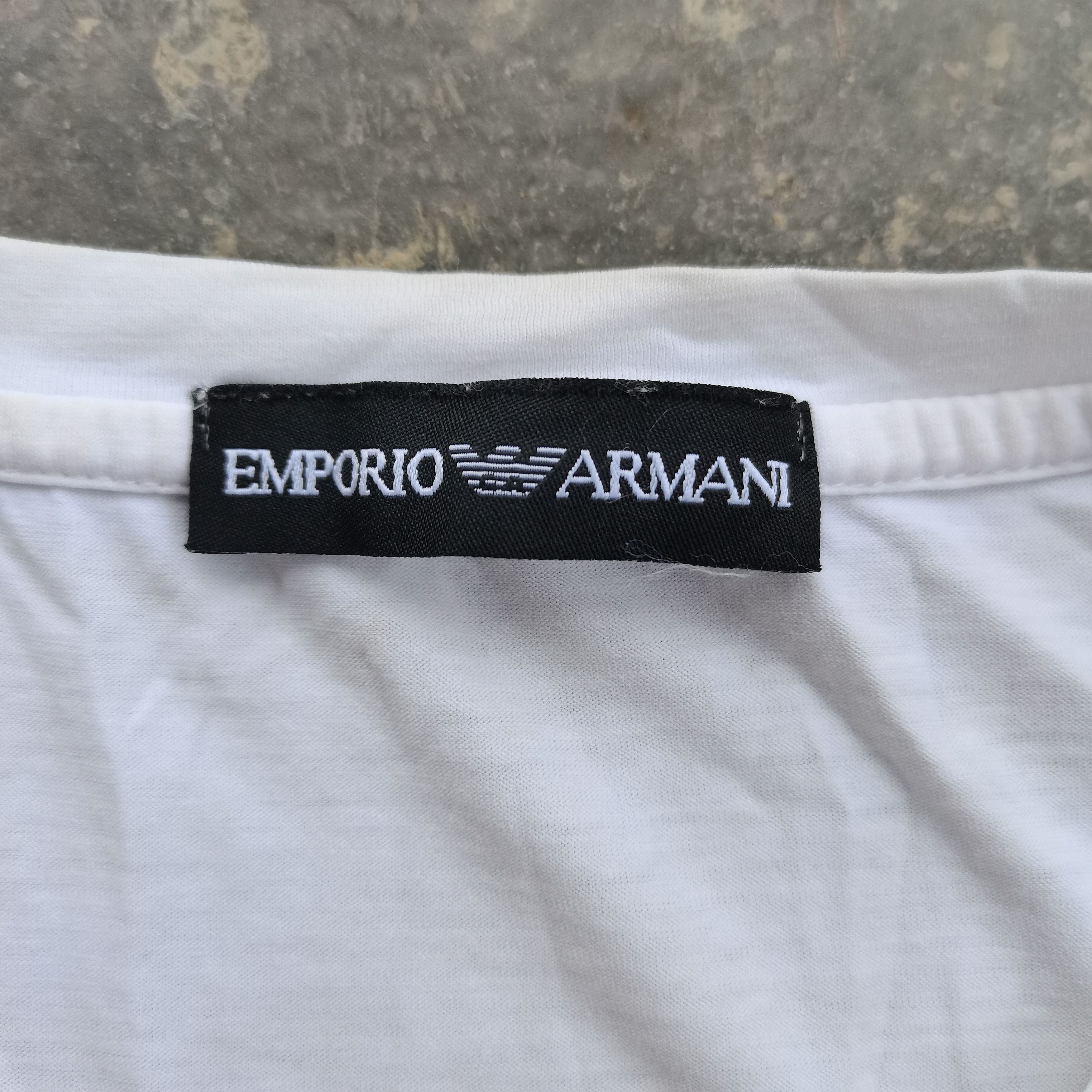 Emporio Armani × Giorgio Armani × Vintage Emporio Armani White Tee Size US L / EU 52-54 / 3 - 8 Thumbnail