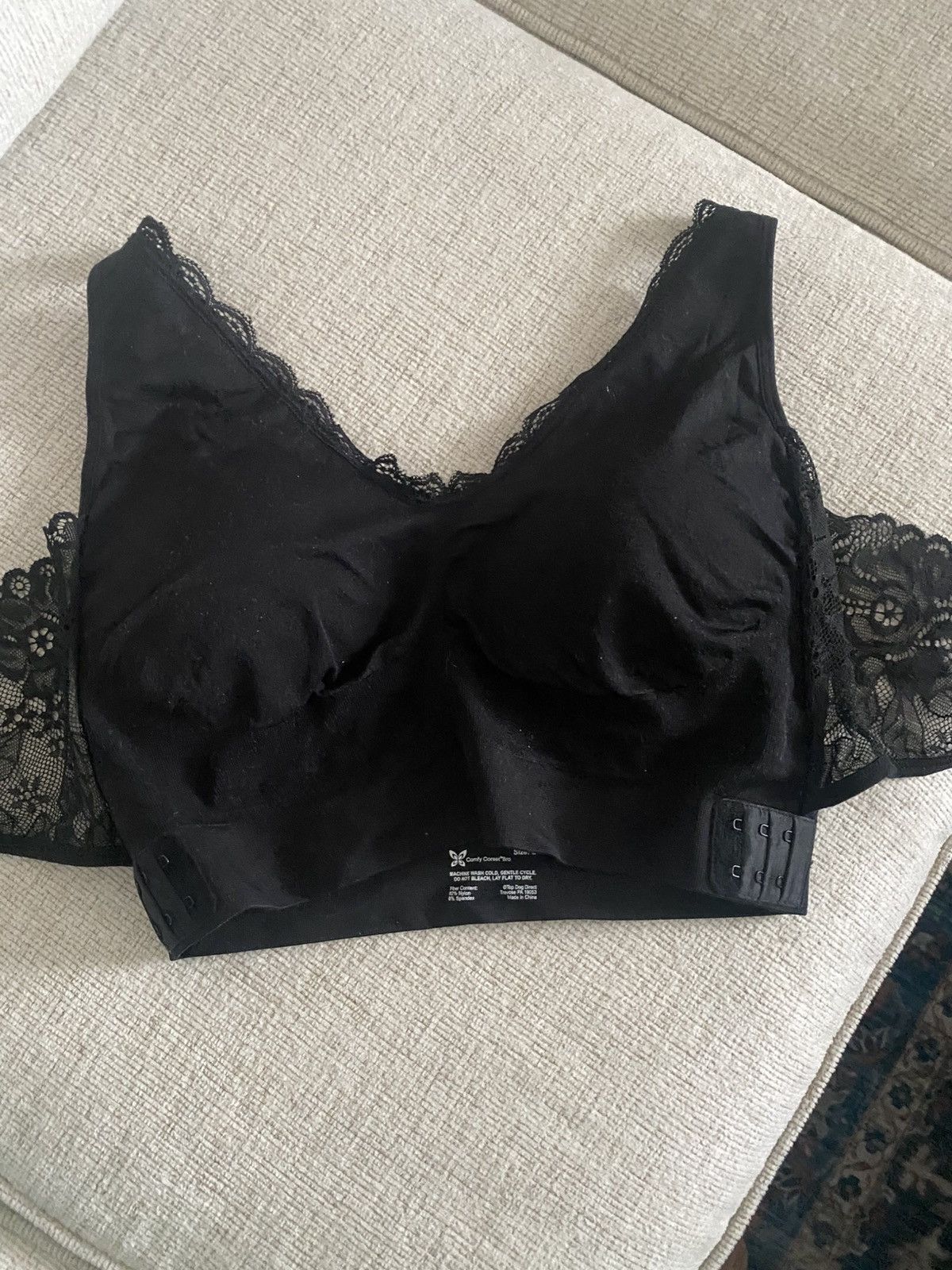 Other Womens cross side buckle lace no wired bralette bra NWOT Size ONE SIZE - 7 Thumbnail