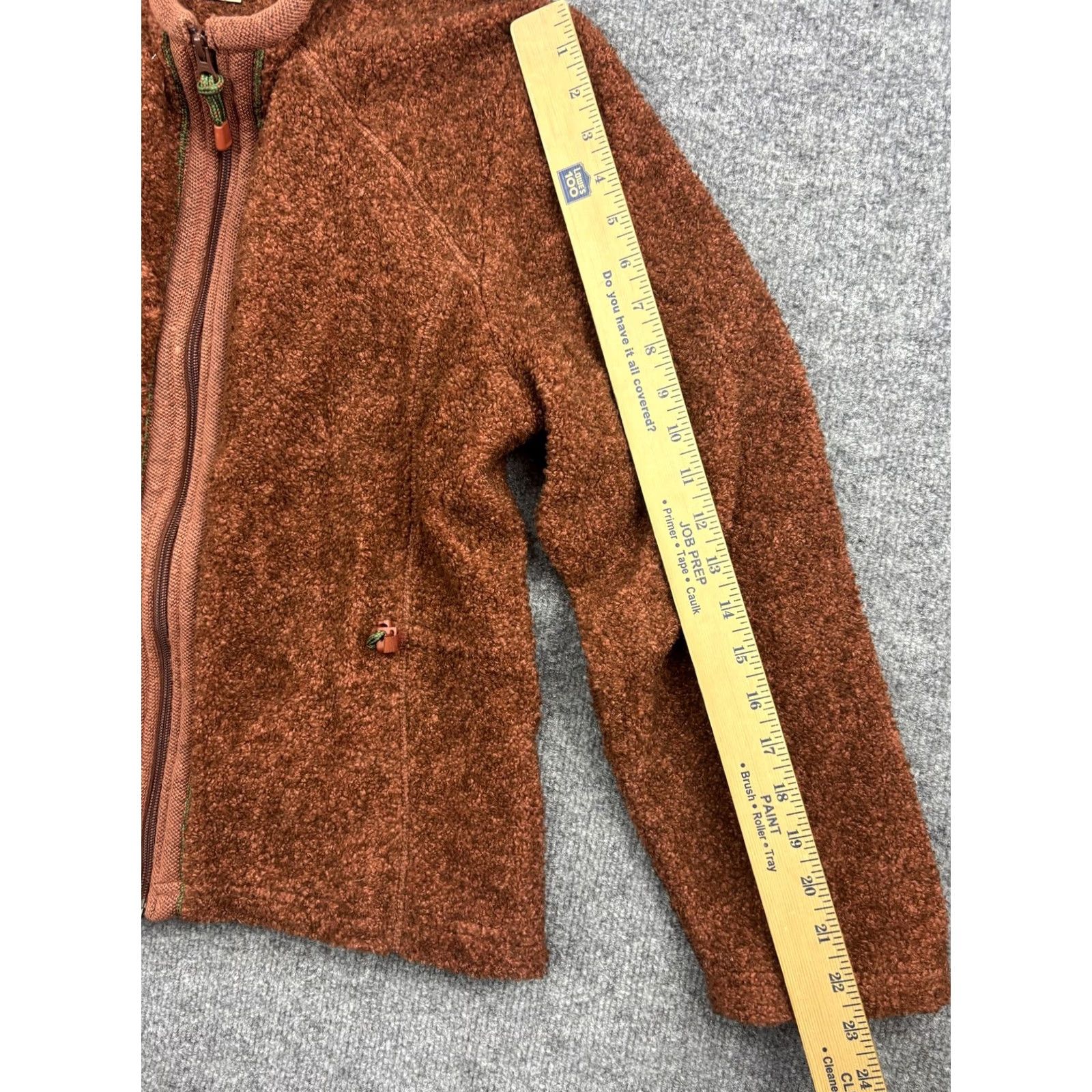 Vintage Woolrich Jacket Womens L Brown Java Heather Knit Full Zip Stand Collar Jacket- Coat? (Note: No extra text allowed) Size L / US 10 / IT 46 - 4 Thumbnail