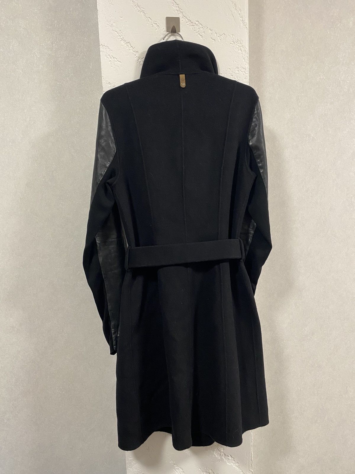 Mackage Mackage Leather Sleeve Asymetrical Long Coat Rick Owens Type Size S / US 4 / IT 40 - 16 Thumbnail