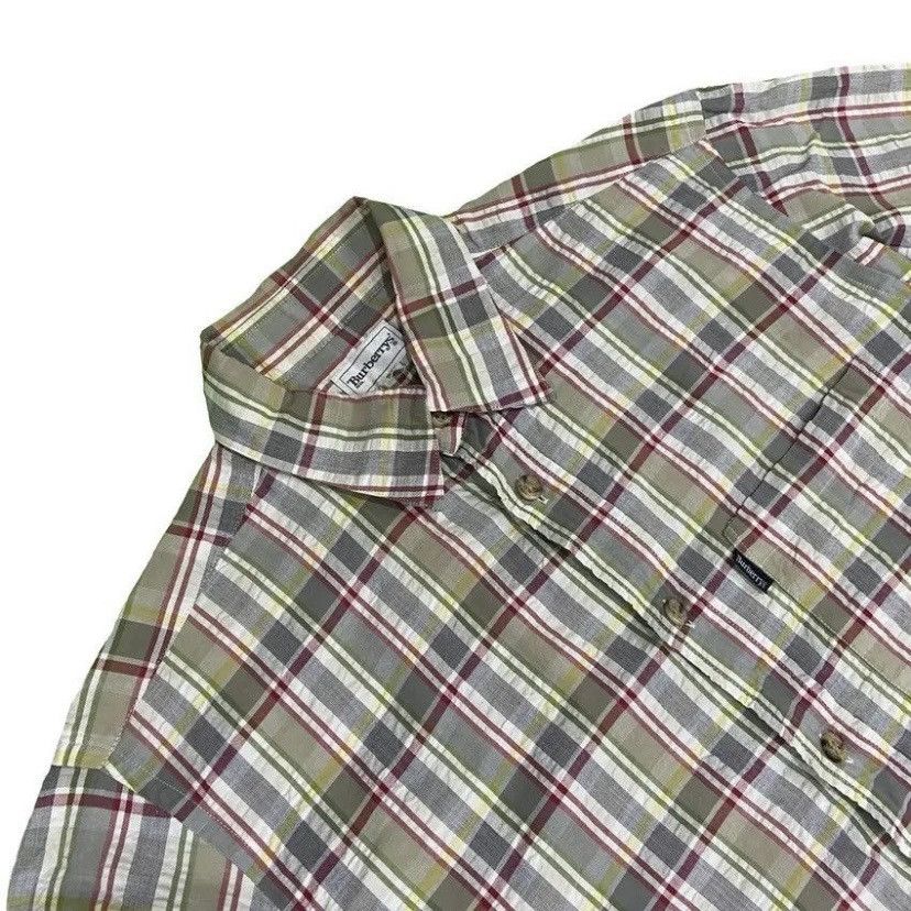 Burberry Vintage Burberrys Nova Check Plaid Short Sleeve Shirt Size US L / EU 52-54 / 3 - 2 Thumbnail