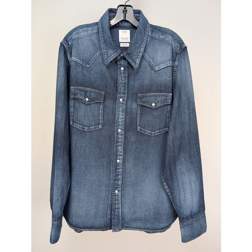 Visvim o1rshd1 Social Sculpture Shirt in Indigo Size US M / EU 48-50 / 2 - 2 Thumbnail