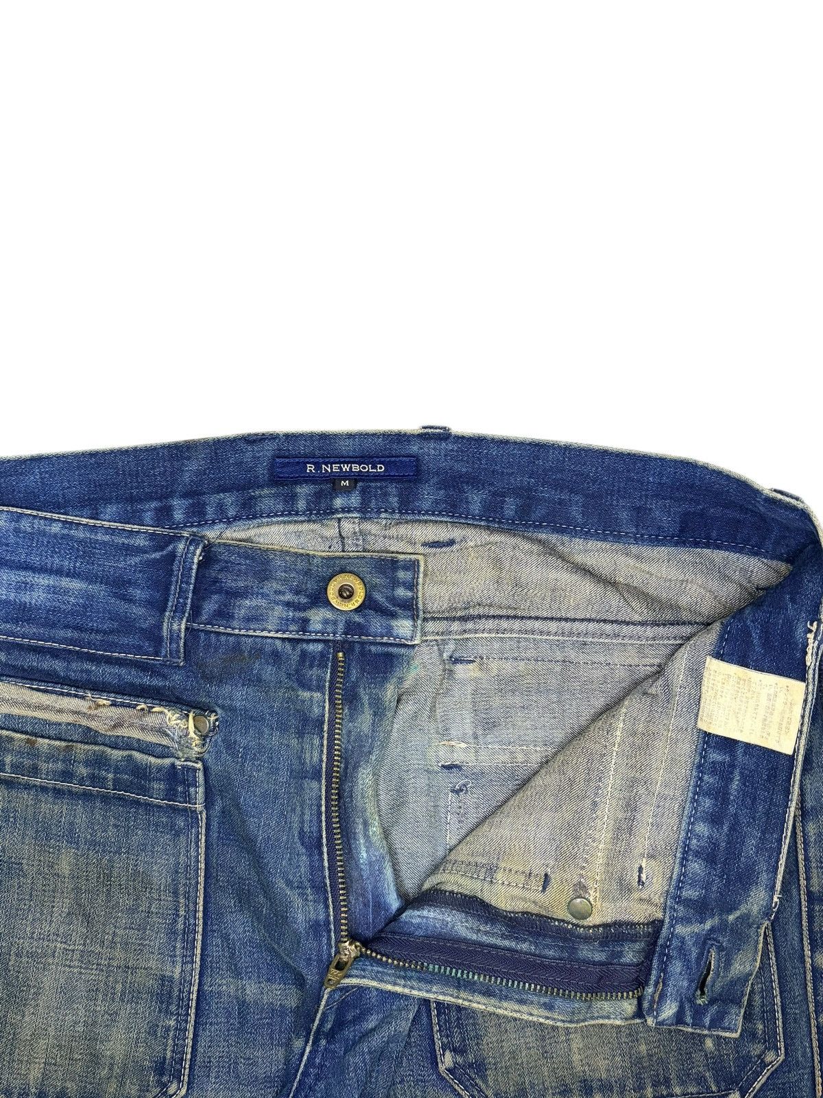 R.Newbold Vintage R Newbold Mud Wash Tactical Style Distress Jeans Size US 31 - 7 Thumbnail