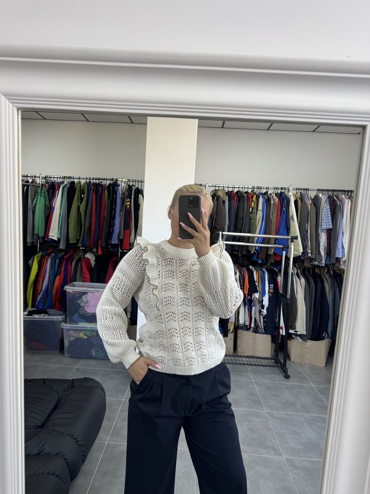 Sezane La Maille Sezane Paris Women Wool Knitted Jumper Sweater Size S / US 4 / IT 40 - 2 Thumbnail