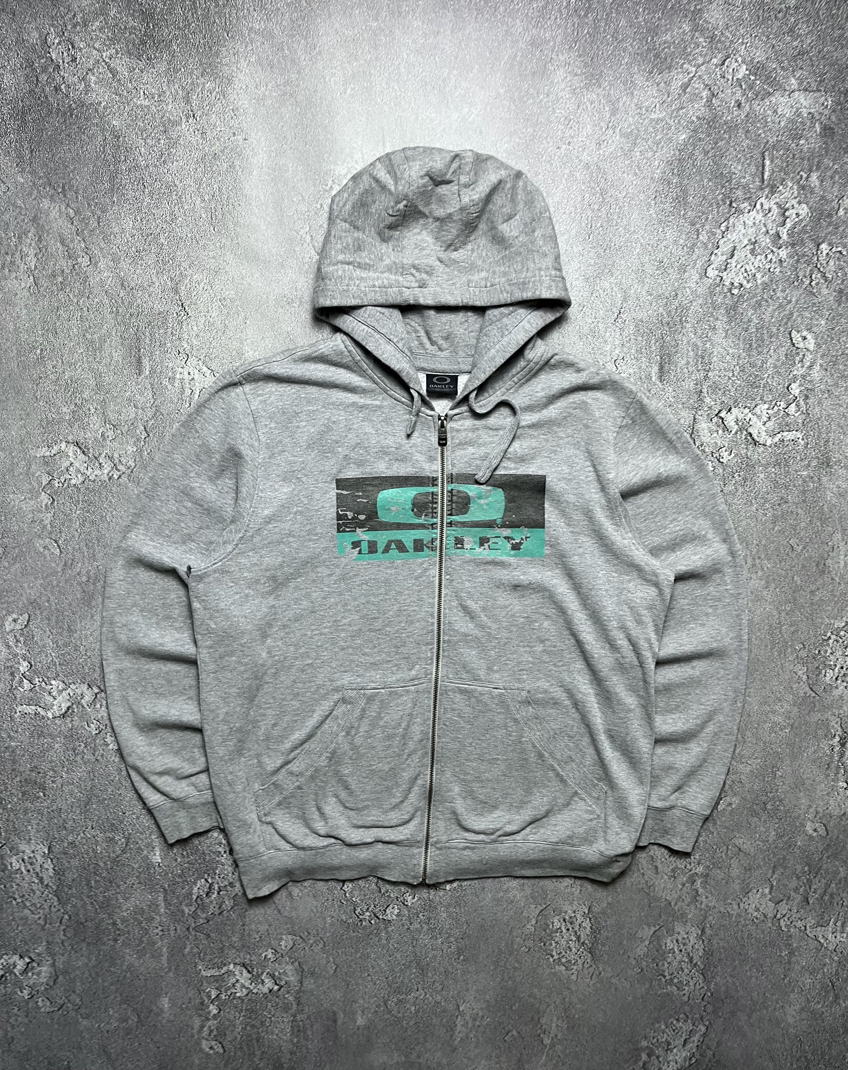 Oakley × Vintage Vintage 00s Oakley Zip Up Hoodie Spellout Logo