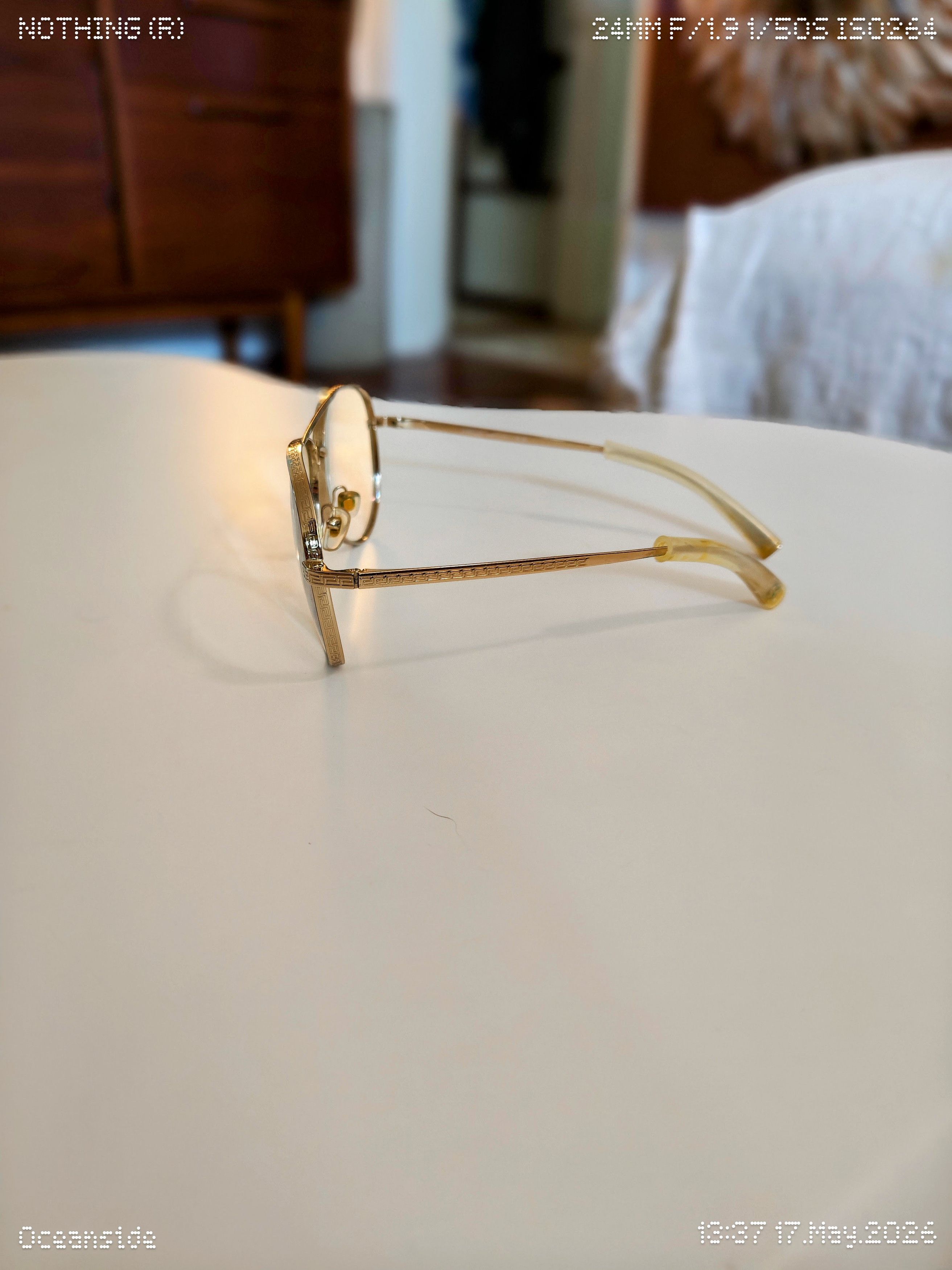 Versace Versace Aviator RX / Sunglasses Gold Made In Italy Size ONE SIZE - 4 Thumbnail