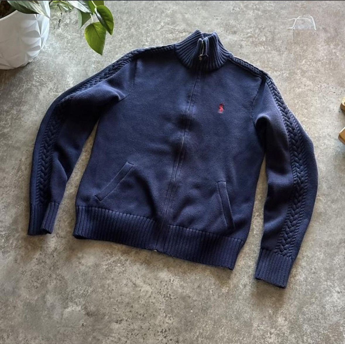 Polo Ralph Lauren Ralph Lauren vintage Polo zip-up sweater Size US M / EU 48-50 / 2 - 1 Thumbnail
