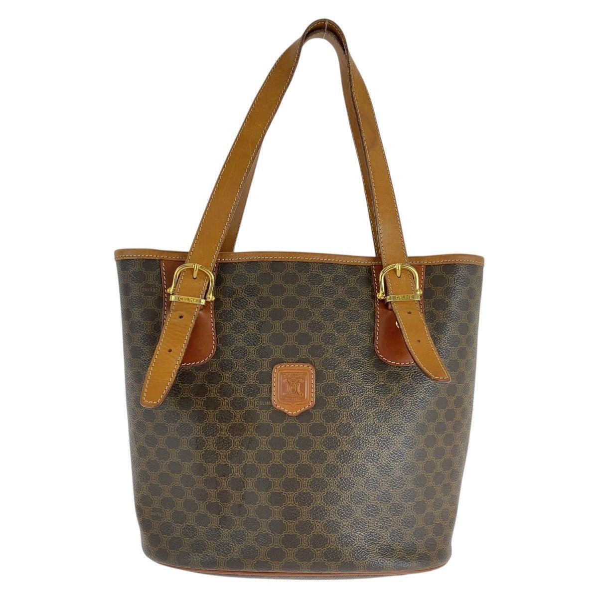 Celine Celine Macadam Pvc Leather 2Way Bag Others Shoulder Bag Mc97/2 in Brown, Women's