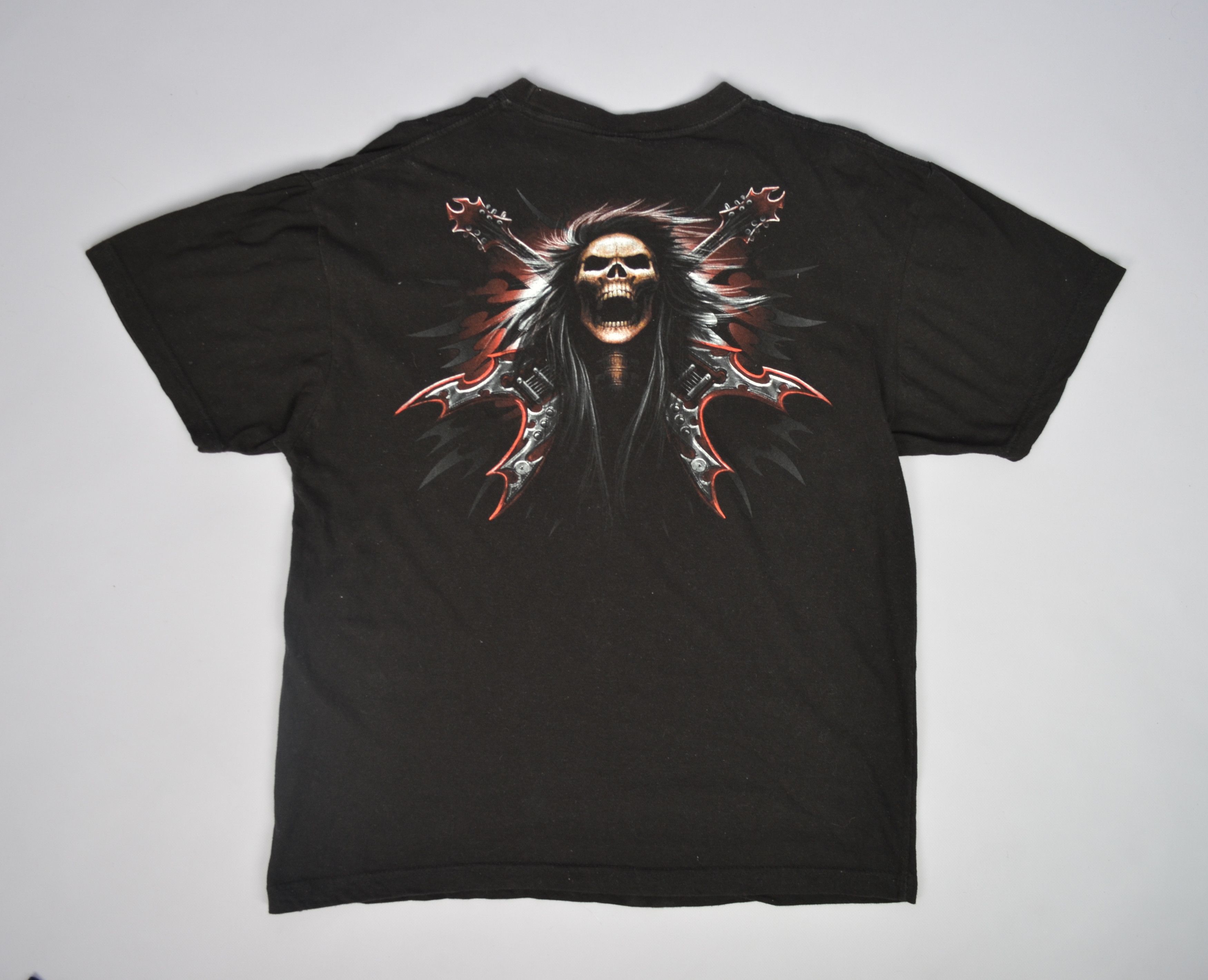 Vintage Spiral Hell Rock Skull Print t-shirt Size XL Vintage Size US XL / EU 56 / 4 - 5 Thumbnail