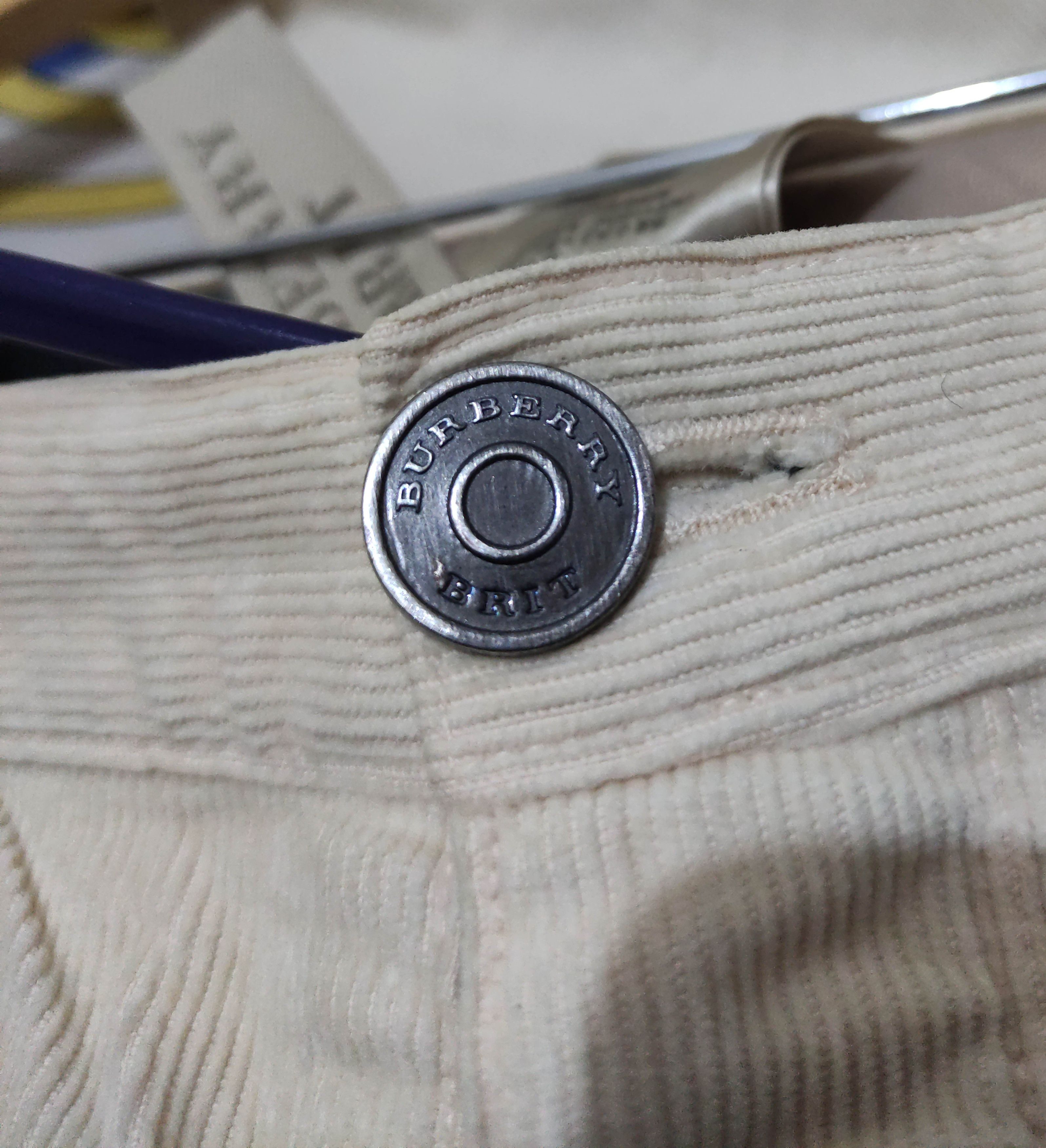 Burberry Burberry Brit Beige Corduroy Pants 32 L/M Size US 32 / EU 48 - 4 Thumbnail