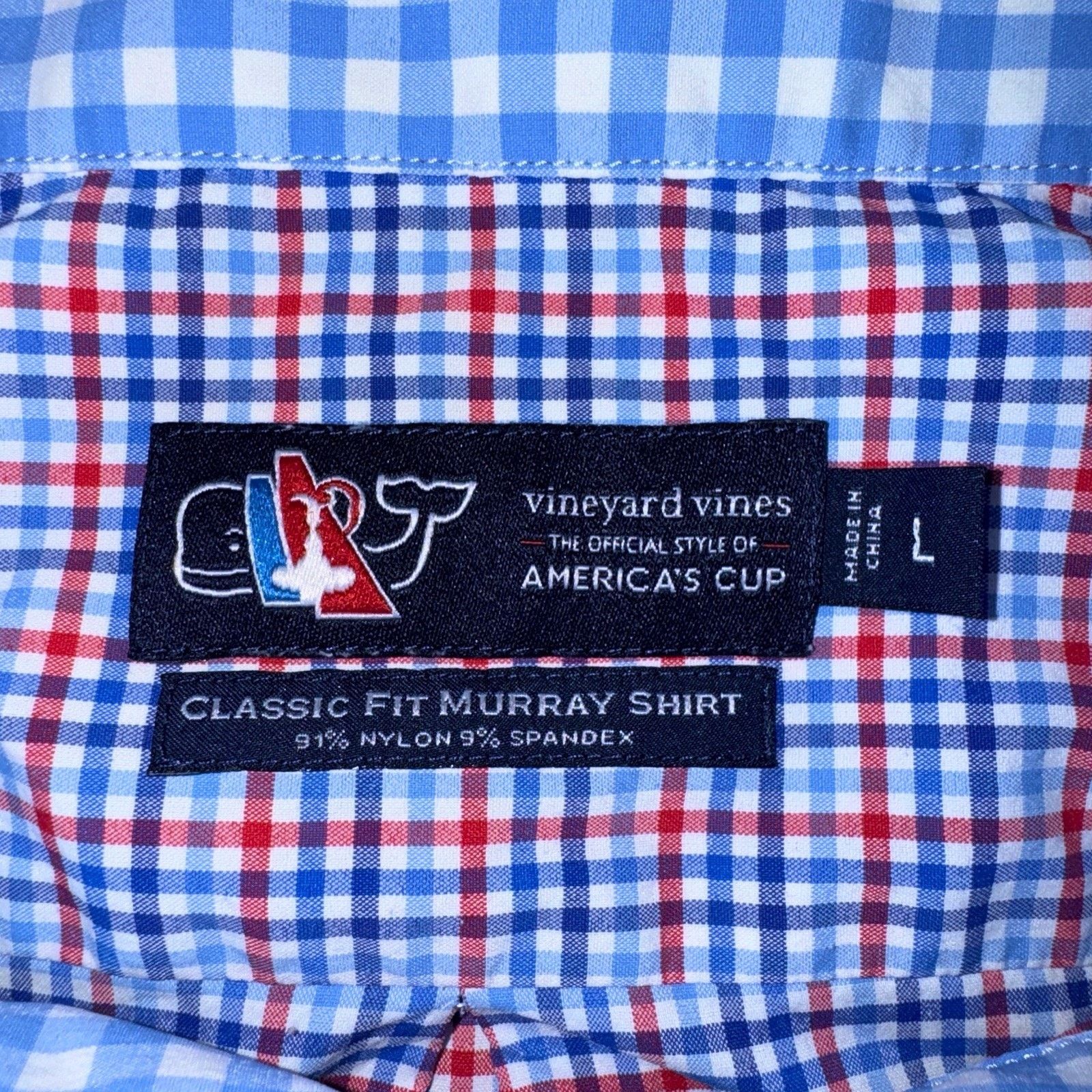 Vineyard Vines Vineyard Vines Americas Cup Bermuda 2017 Murray Shirt Sz. L Size US L / EU 52-54 / 3 - 5 Thumbnail