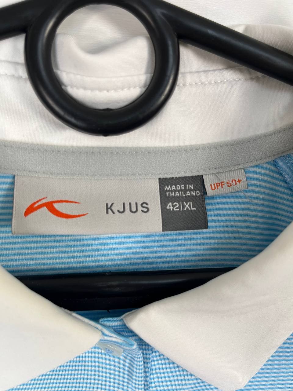 Other Kjus Women Golf Polo Shirt Blue Striped Short Sleeve Size XL Size XL / US 12-14 / IT 48-50 - 4 Thumbnail
