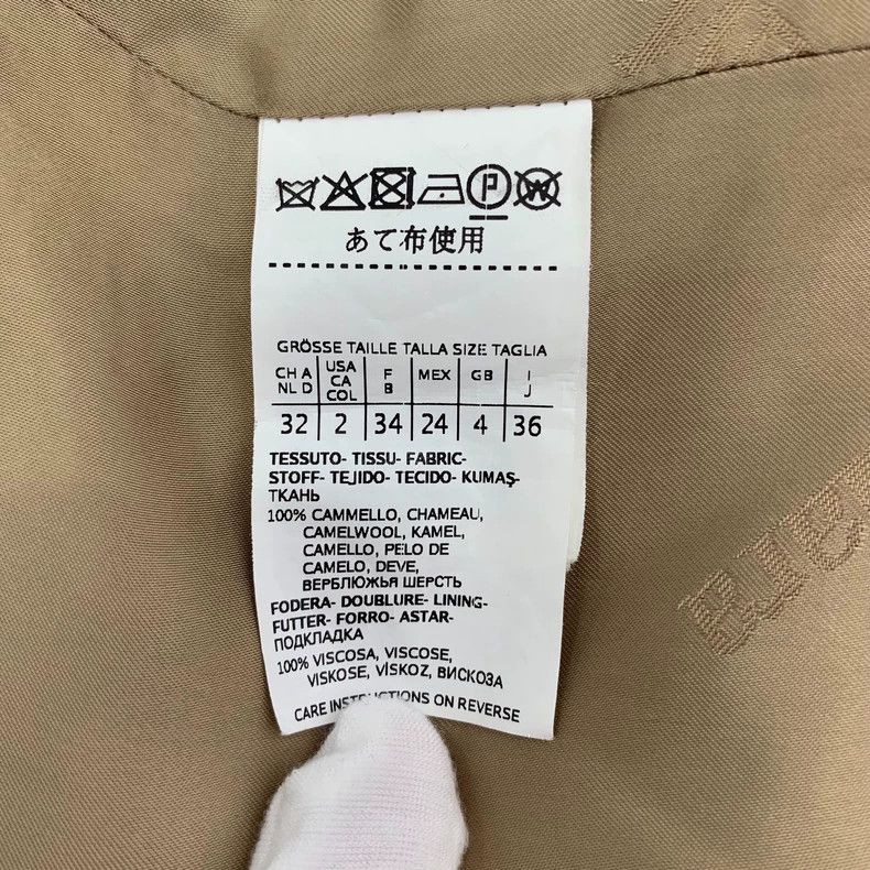 Max Mara Max Mara Brown Camel Belted Wool Coat Size XS / US 0-2 / IT 36-38 - 7 Thumbnail