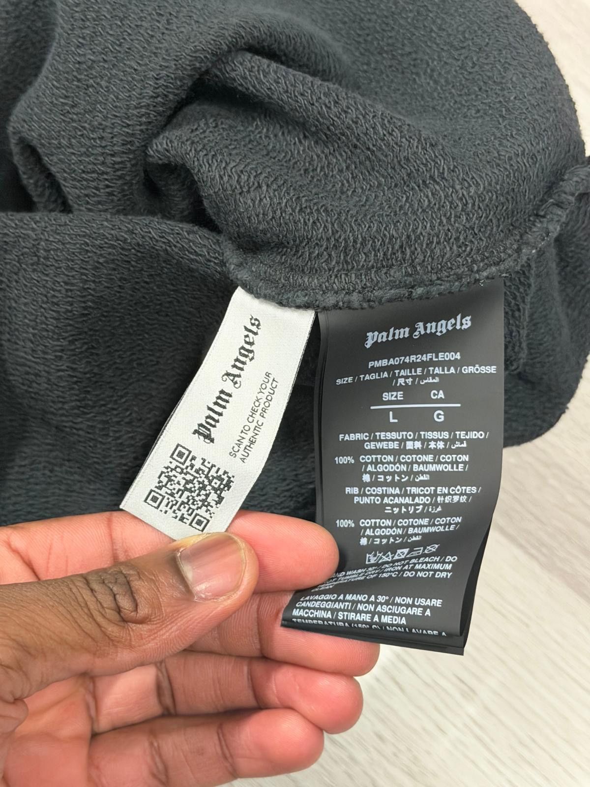 Palm Angels Palm Angels Burning Logo Crewneck Size US L / EU 52-54 / 3 - 4 Thumbnail