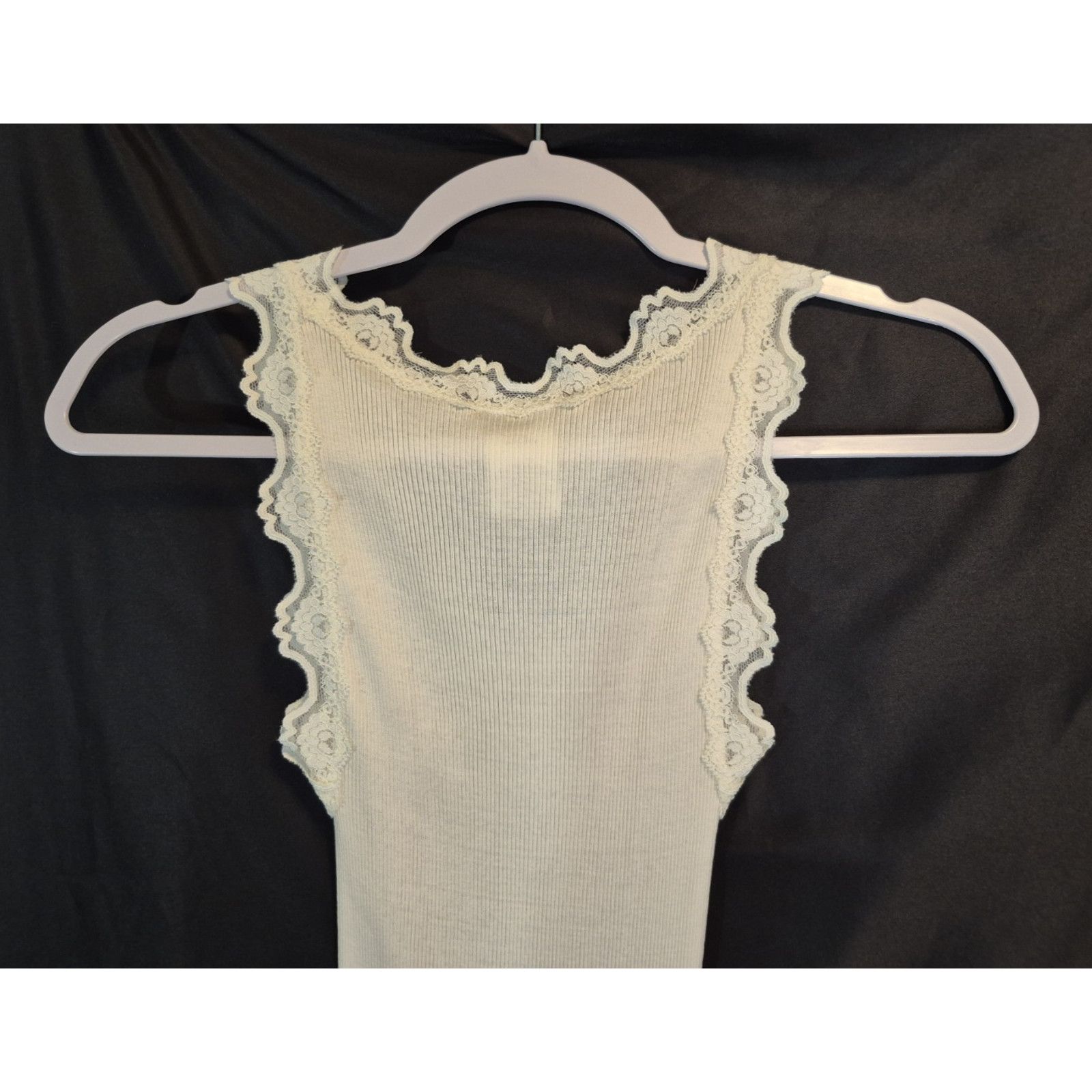 Other New Rosemunde Long Tank Top Off White Lace Silk Blend M Size M / US 6-8 / IT 42-44 - 5 Thumbnail