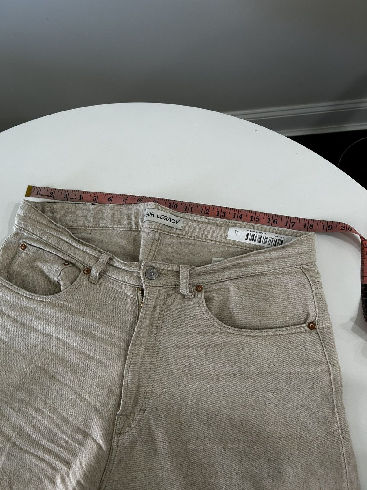 Our Legacy Our Legacy Slash Denim in Ecru/Lace Size US 34 / EU 50 - 4 Thumbnail