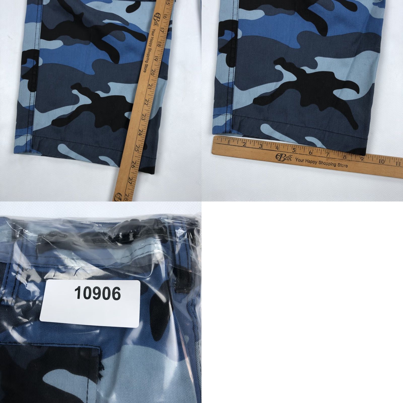 Rothco Rothco Men's Blue Camo Cargo BDU Pants L Regular 38x27 Military Casual Workwear Size US 33 - 8 Thumbnail