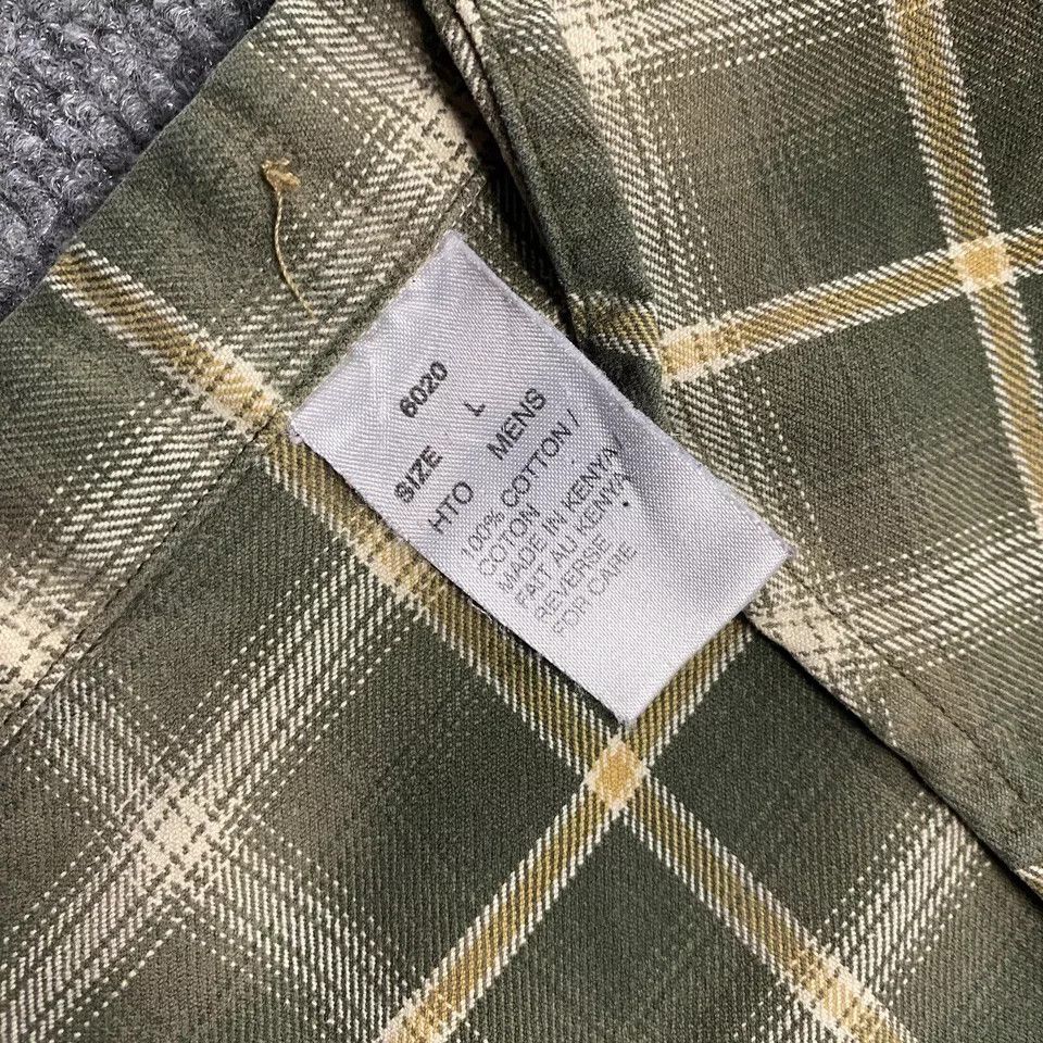 Other Woolrich Flannel Shirt L Window Pane Check 100% Cotton Mens Size US L / EU 52-54 / 3 - 8 Thumbnail
