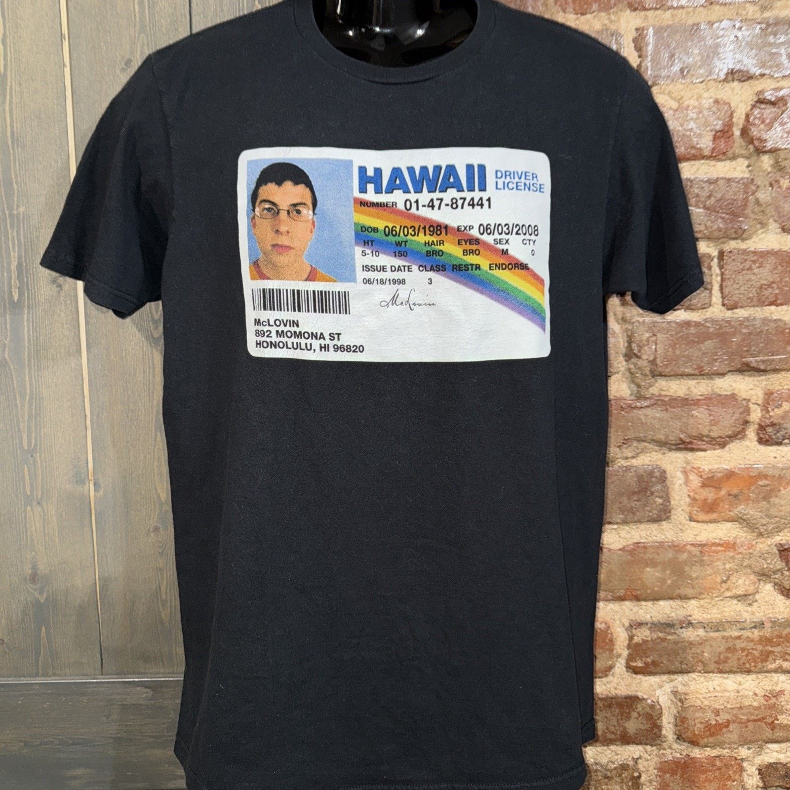 Other Superbad McLovin Black Graphic Tee M Funny Beer 🍺 ID Nerd Size US M / EU 48-50 / 2 - 2 Thumbnail