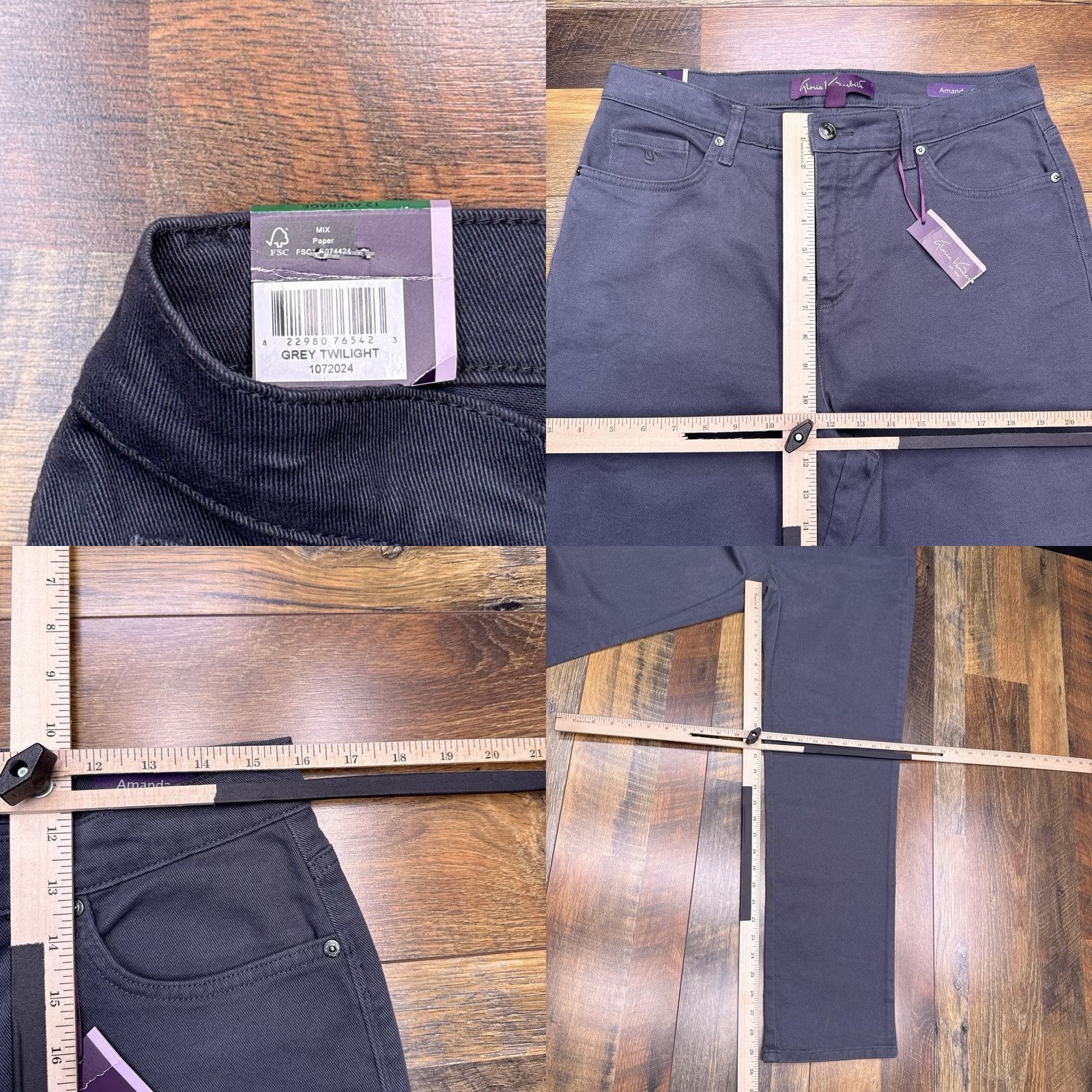 Gloria Vanderbilt Gloria Vanderbilt Amanda Jeans Women 12 Average Twilight Classic Rise Tapered Leg New Size 34" / US 12 / IT 48 - 8 Thumbnail
