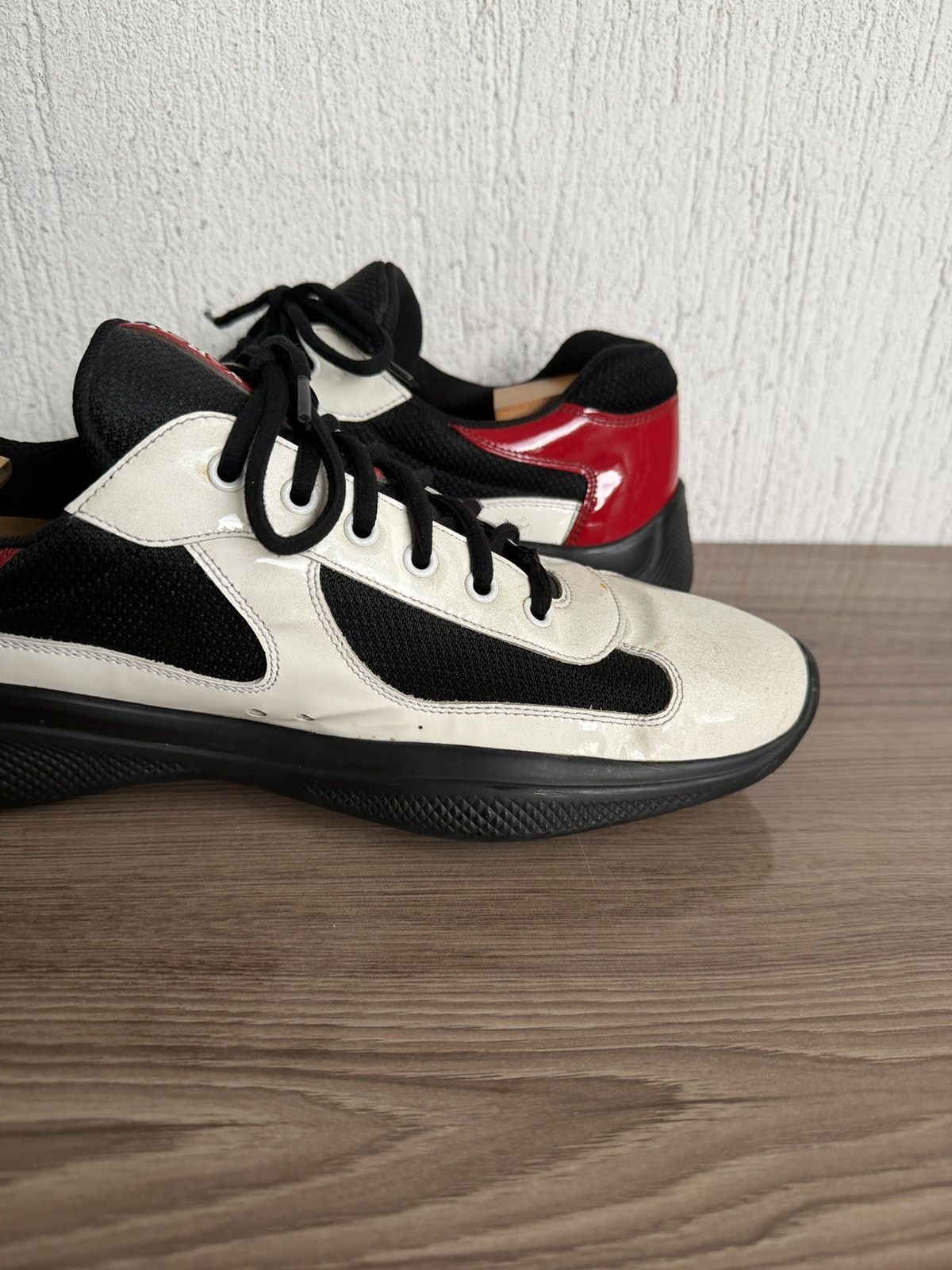 Prada America cup leather trainers Size US 12 / EU 45 - 20 Thumbnail