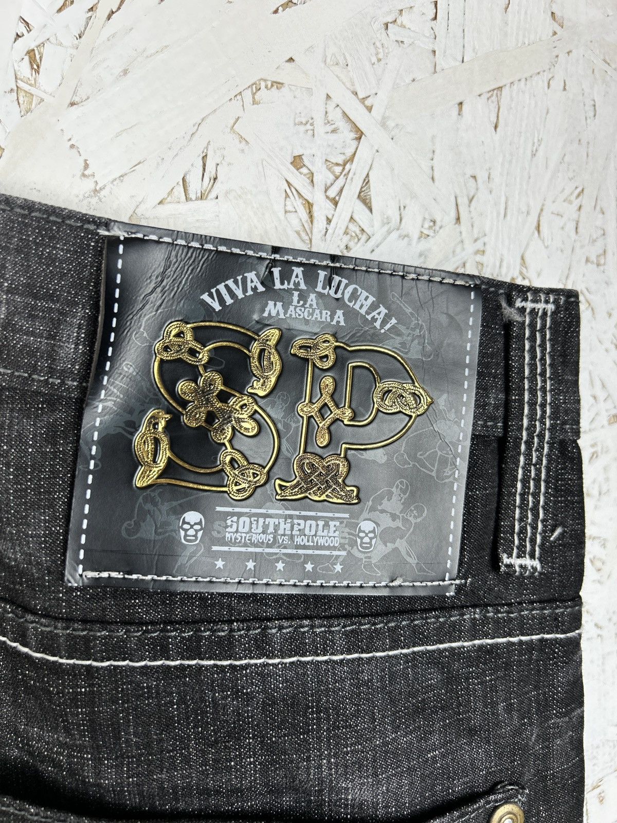 Southpole Vintage Southpole Viva La Lucha Flame Pocket Denim Jeans 38 Size US 38 / EU 54 - 8 Thumbnail