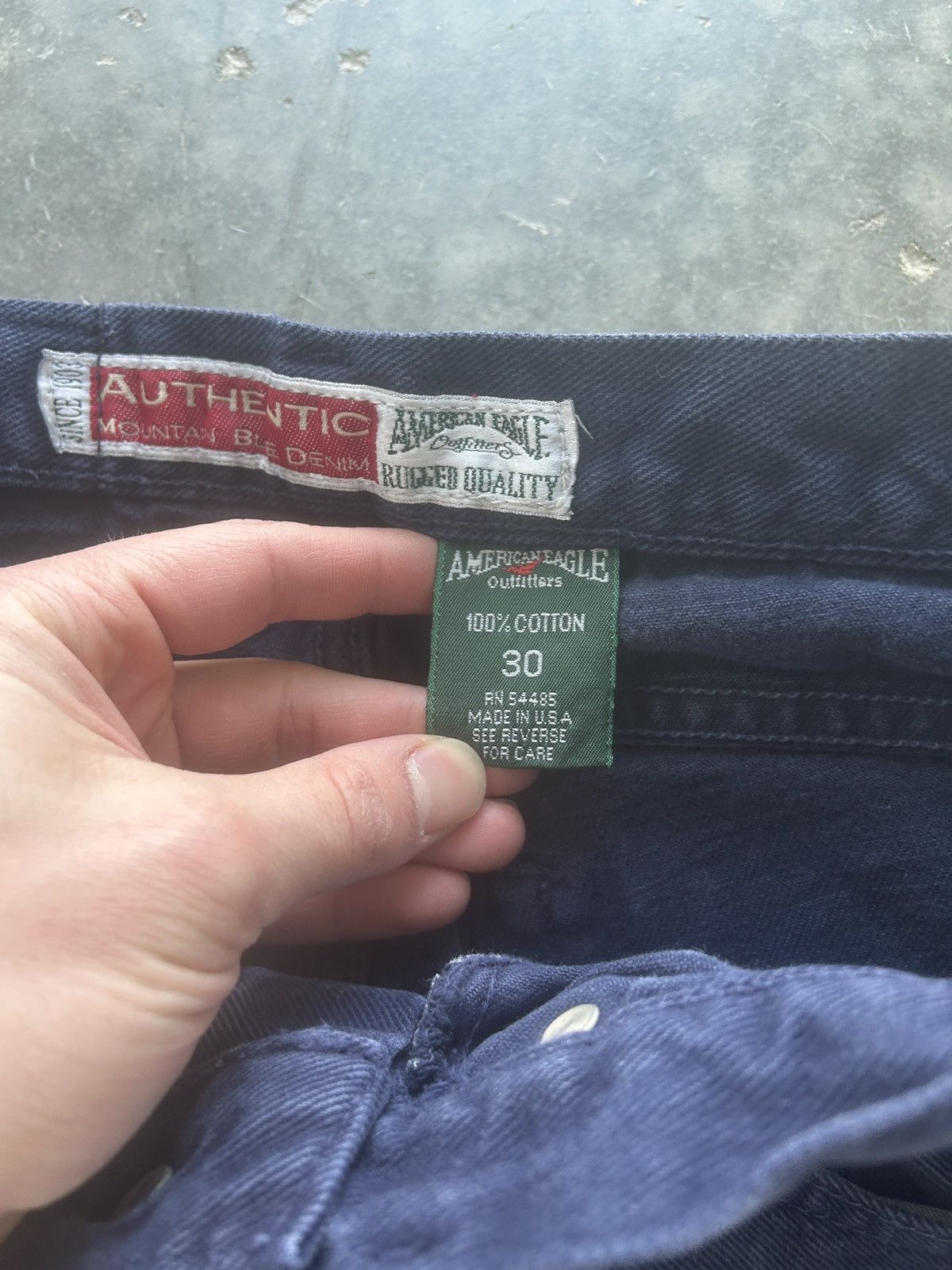 American Eagle Outfitters × Vintage Vintage 90s American Eagle Denim Shorts Baggy Fit Size US 30 / EU 46 - 6 Thumbnail