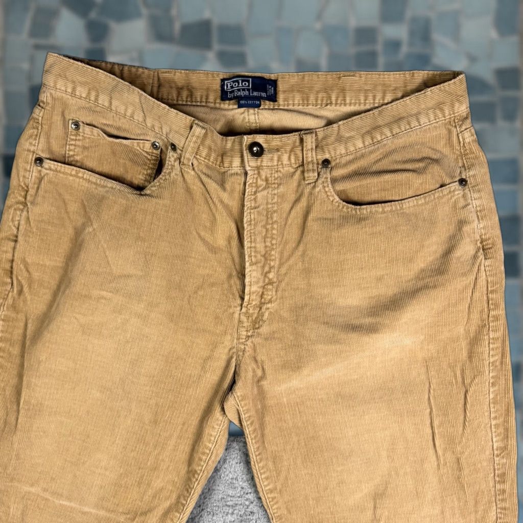 Polo Ralph Lauren VINTAGE Polo Ralph Lauren Corduroy Pants Mens 36x32 Straight Trouser 90s Preppy Shirt? Size US M / EU 48-50 / 2 - 1 Thumbnail