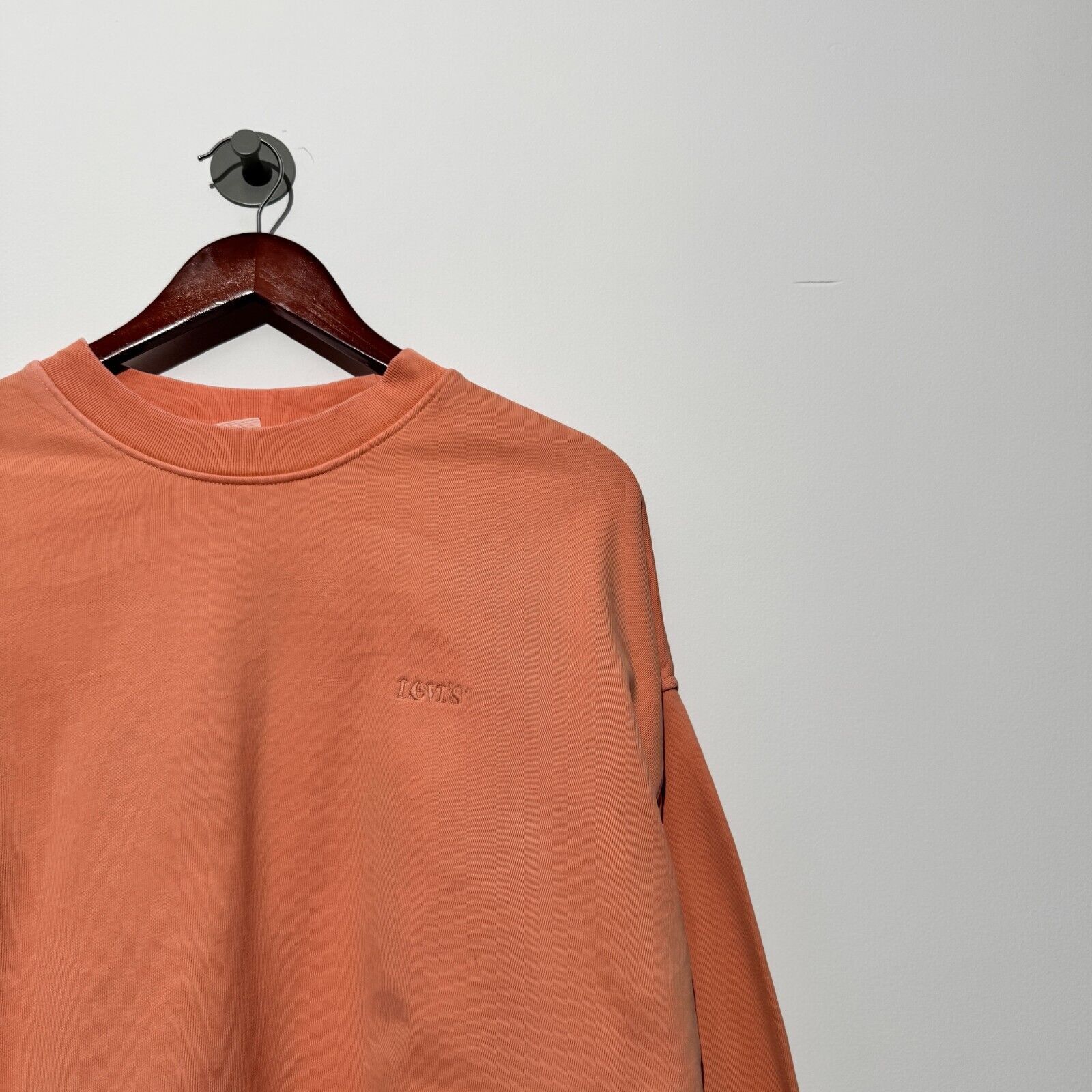 Levi's × Vintage Vintage Levis Unisex Peach Cotton Crewneck Size S 90s Size US S / EU 44-46 / 1 - 6 Thumbnail