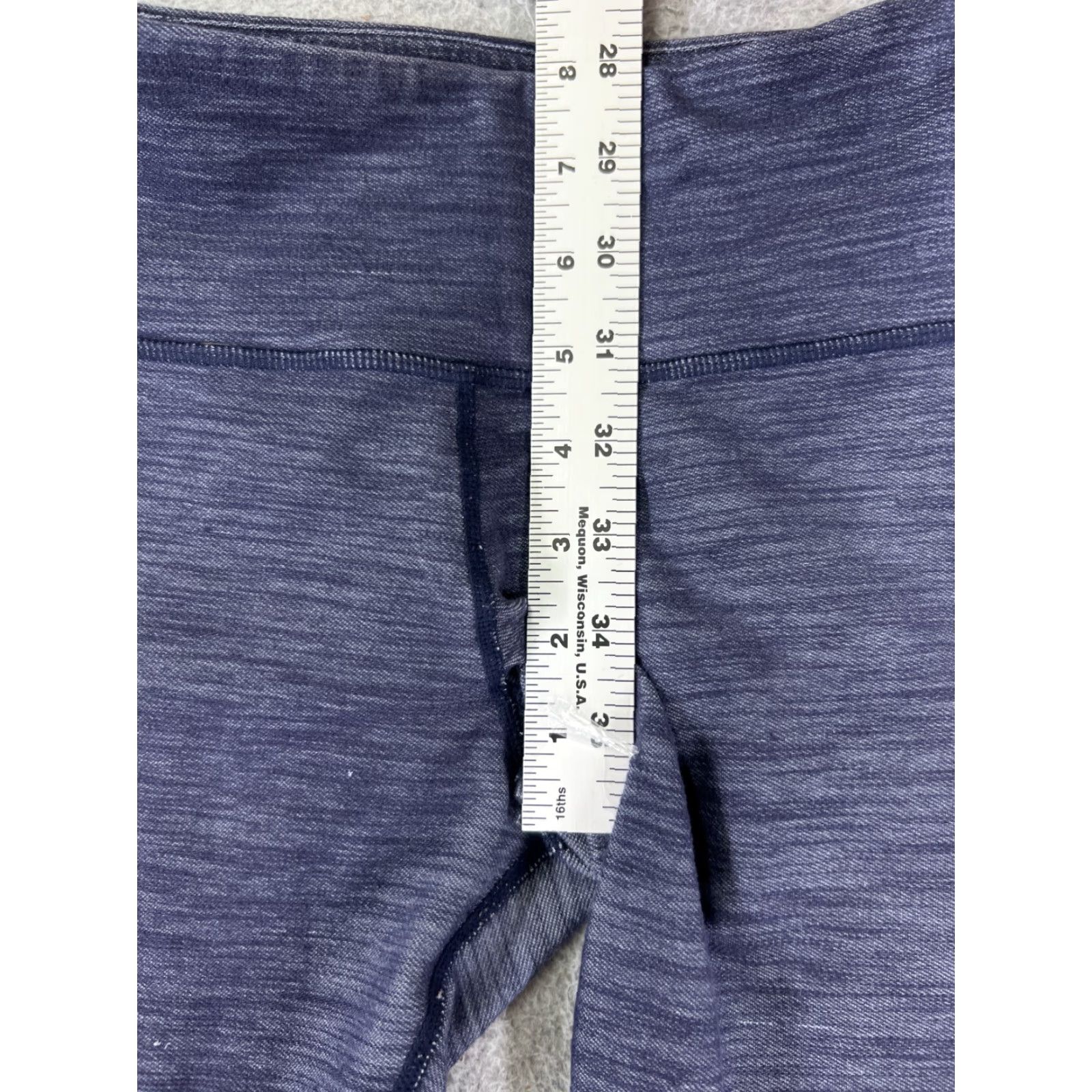 Lululemon VINTAGE Lululemon Wunder Under Crop Pants Women 6 Blue 20" Inseam Cropped Pockets Athleisure Size 28" / US 6 / IT 42 - 7 Thumbnail
