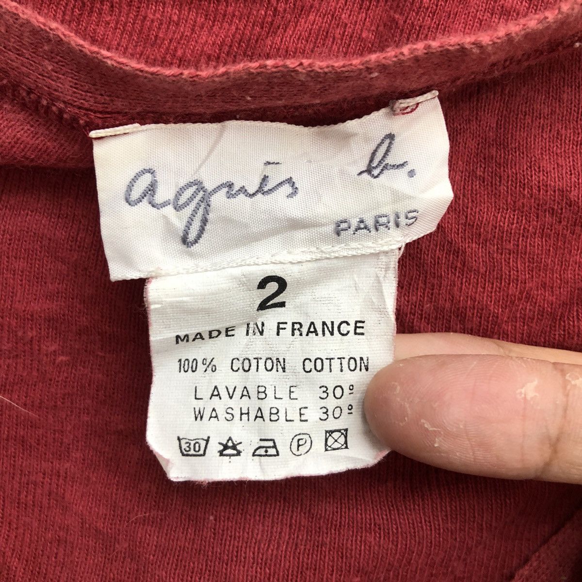 Vintage × agnes b. Vintage AGNES B Long Sleeve Red Colour Size 2 Woman Size L / US 10 / IT 46 - 4 Thumbnail