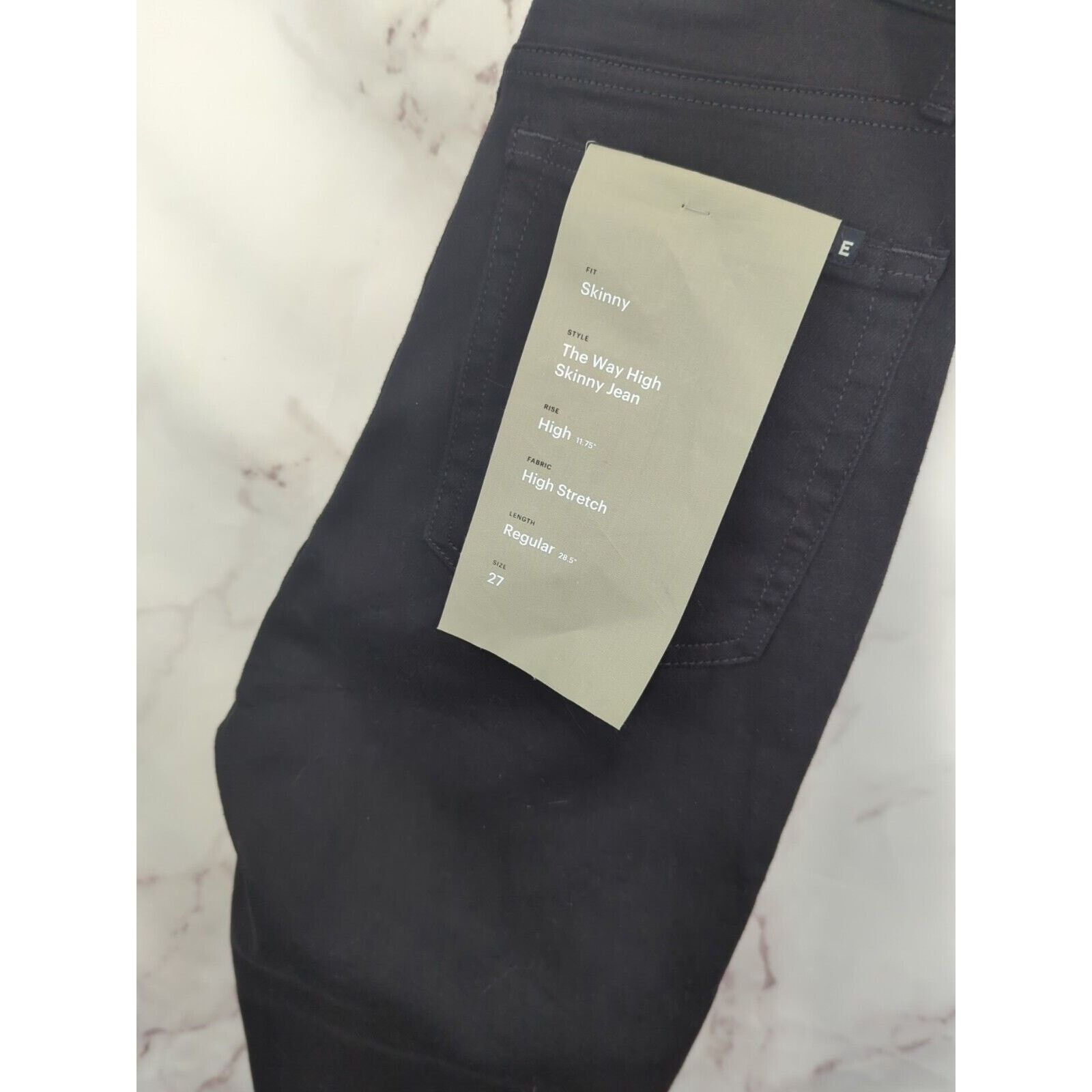 Everlane Everlane Skinny Jean Women 27 Black The Way High Regular NEW Size 27" / US 4 / IT 40 - 12 Thumbnail