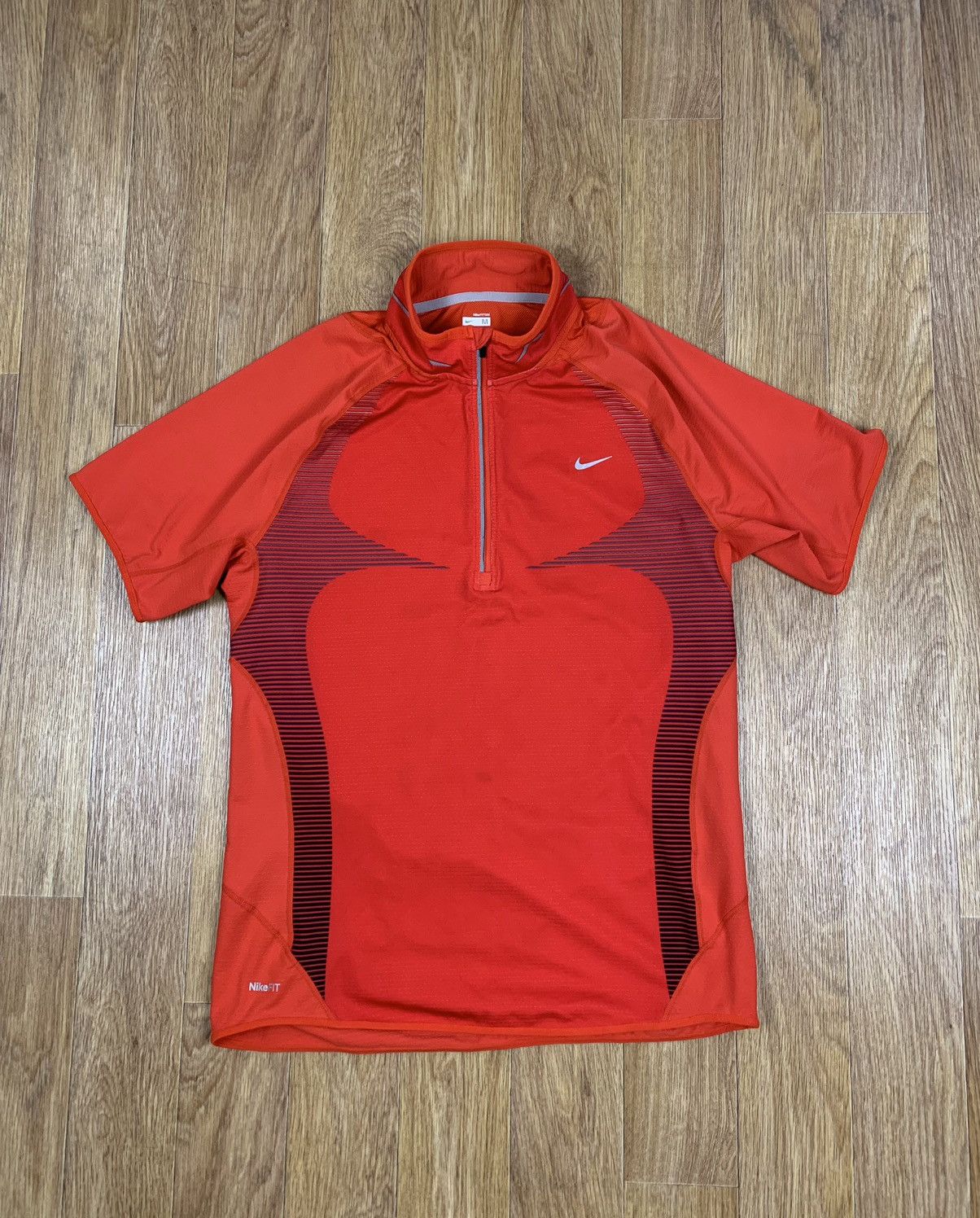Nike Nike Fit Dry Pro Red Cycling Jersey Size US M / EU 48-50 / 2 - 1 Thumbnail