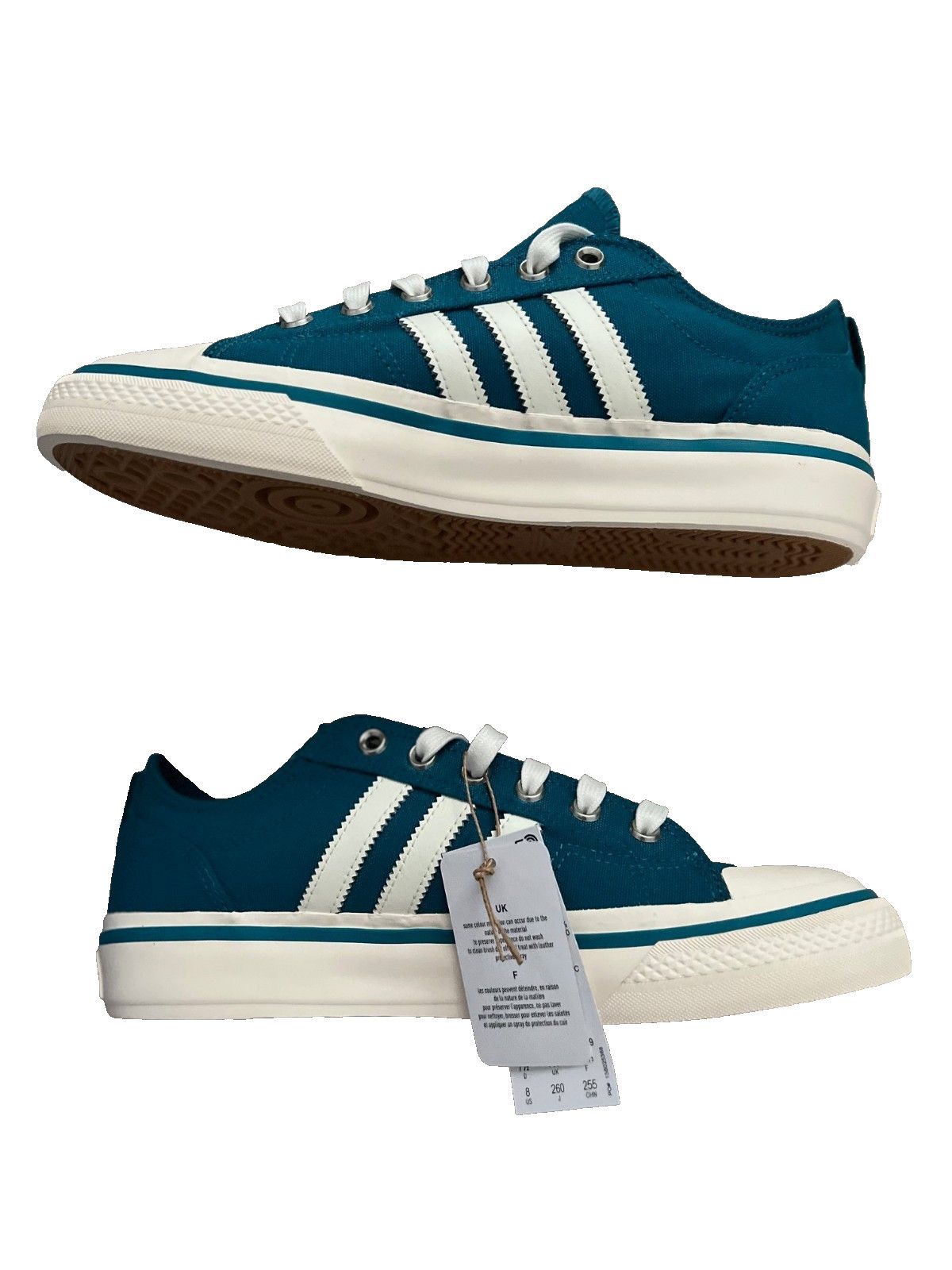 Adidas Adidas HQ8566 NIzza RF 74 Shoes Teal / Off White ( 8 ) Size US 8 / EU 41 - 3 Thumbnail